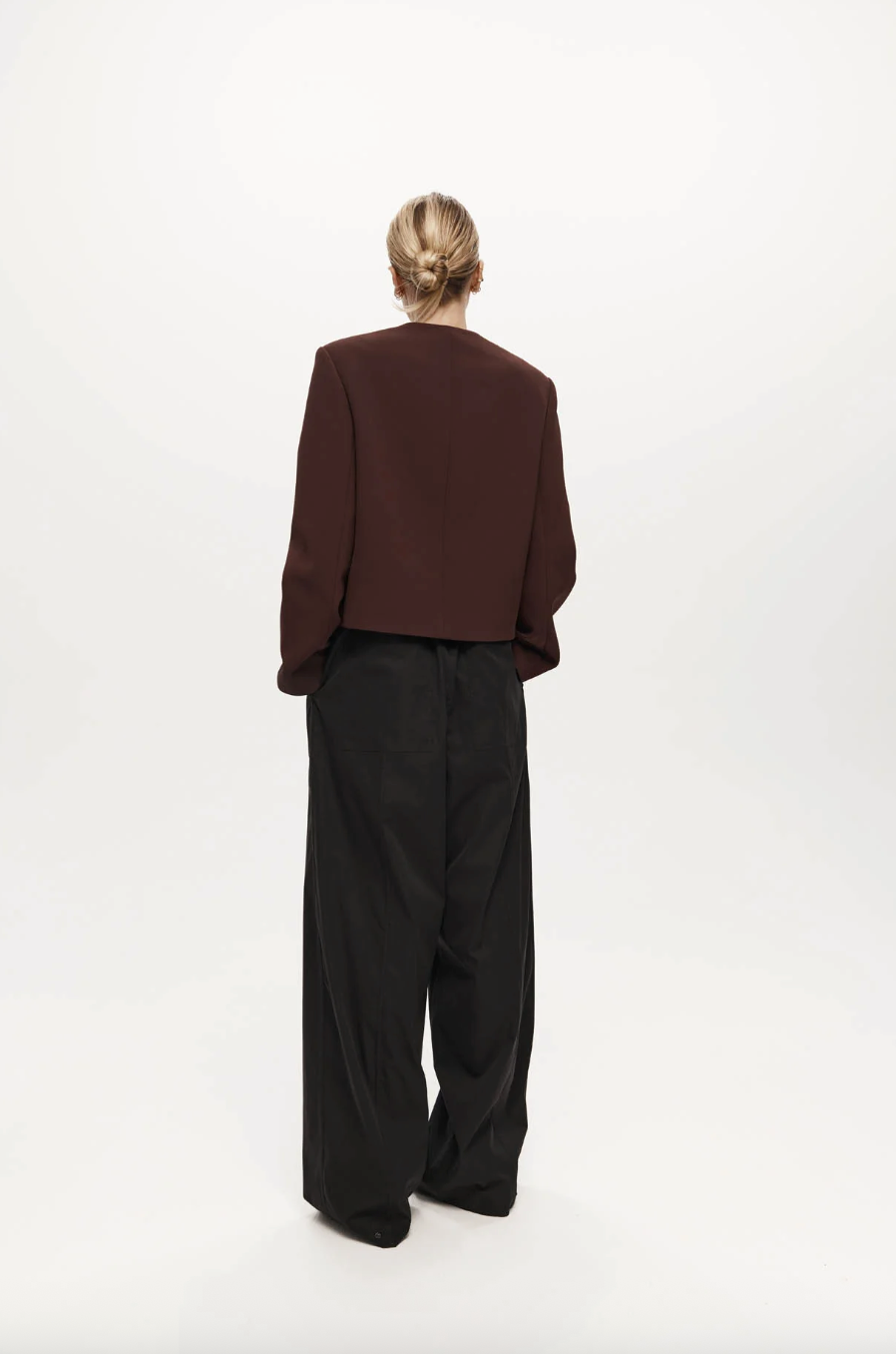 Tanaka Trousers Black Tech Taffeta