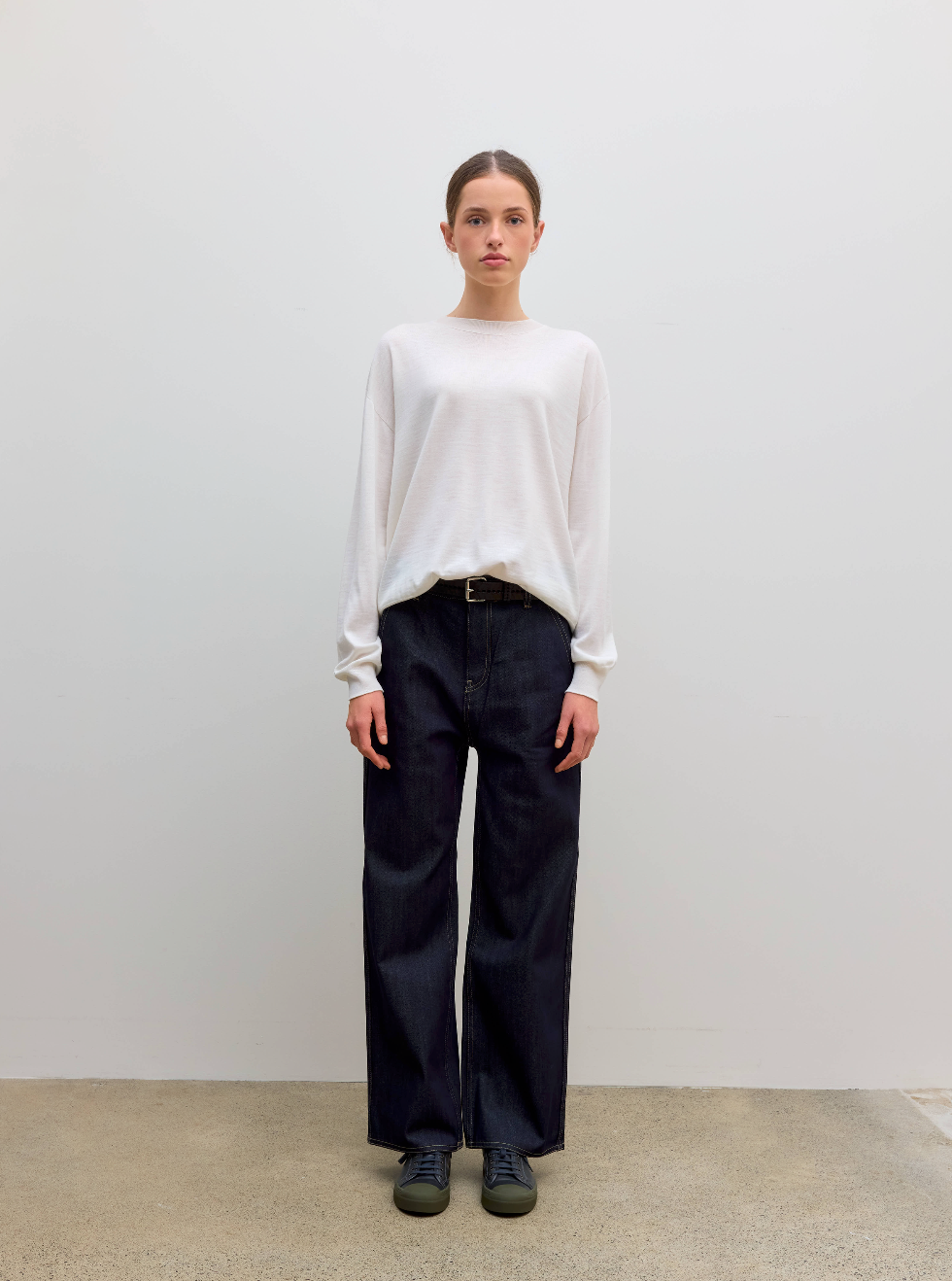 Muscat Knit Fine Merino Off White