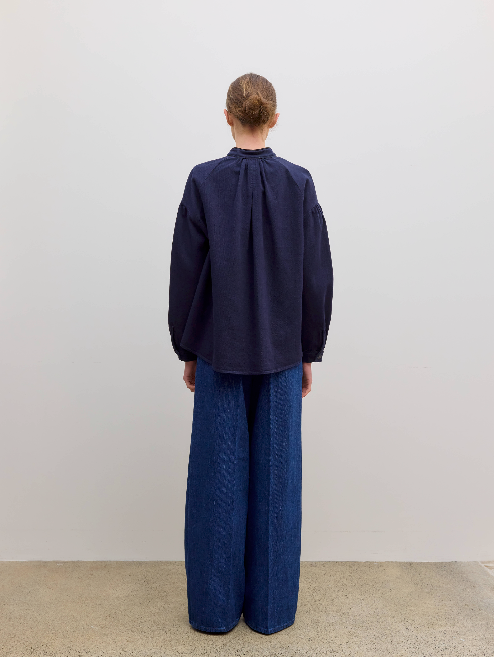 Fluid Cotton Bull Bohemian Overshirt Notte