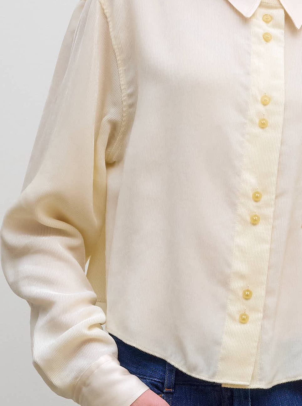 Fluid Chic Velvet Boxy Shirt Giglio