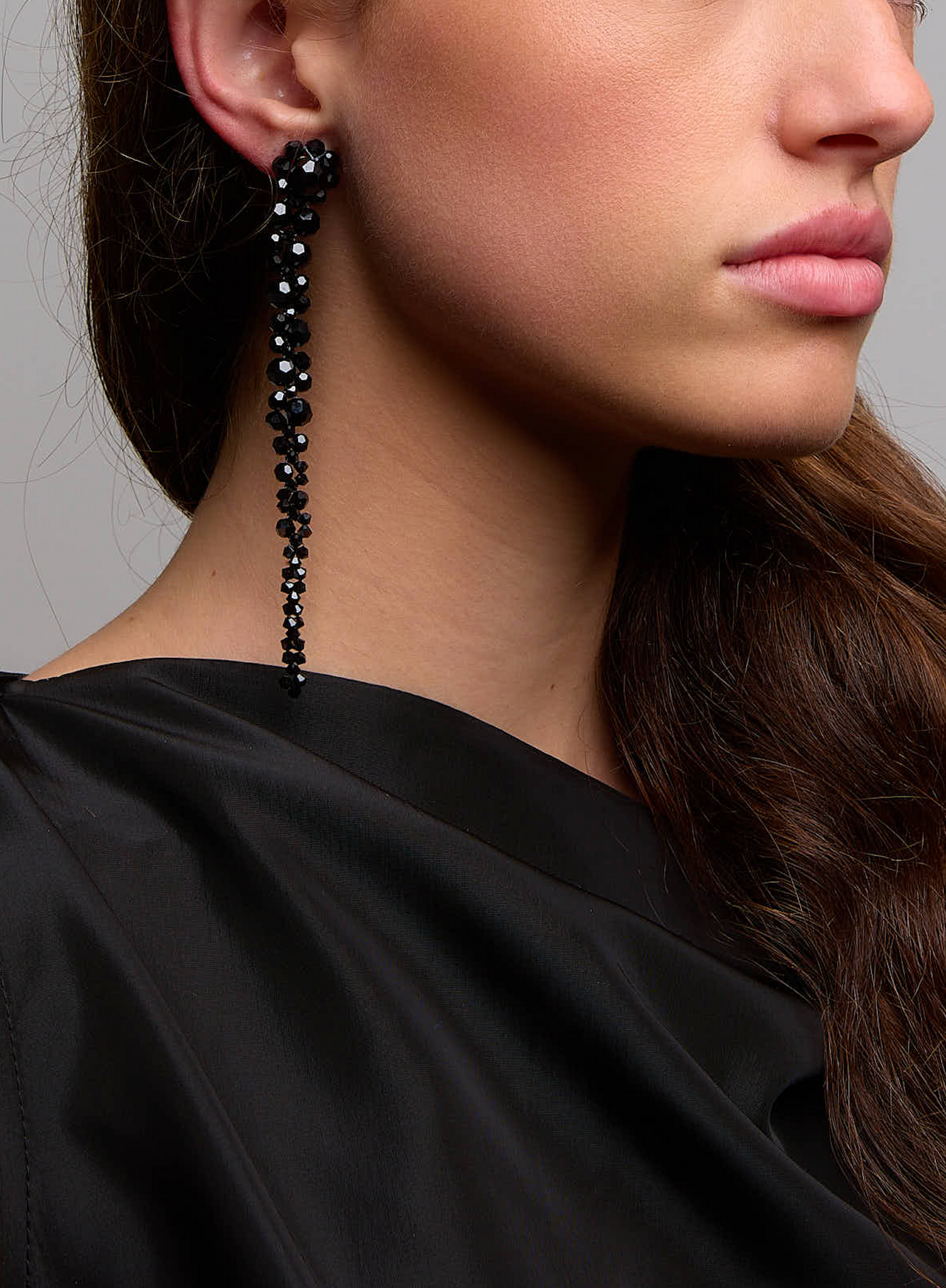 Drip Earrings Jet