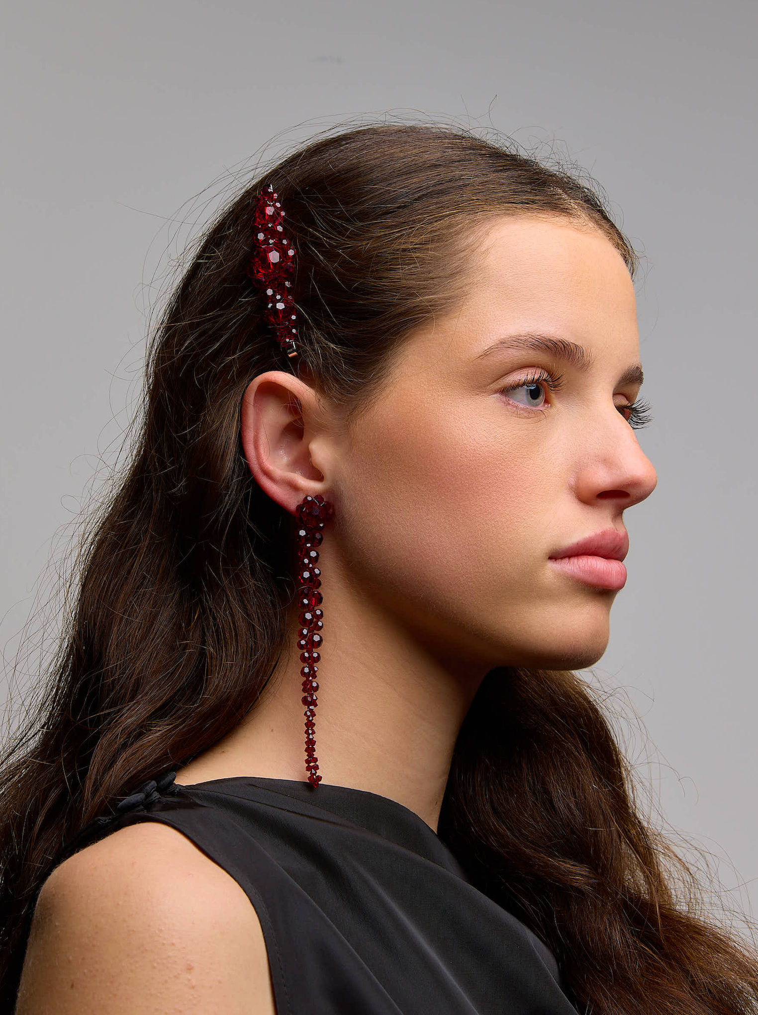 Drip Earrings Blood Red