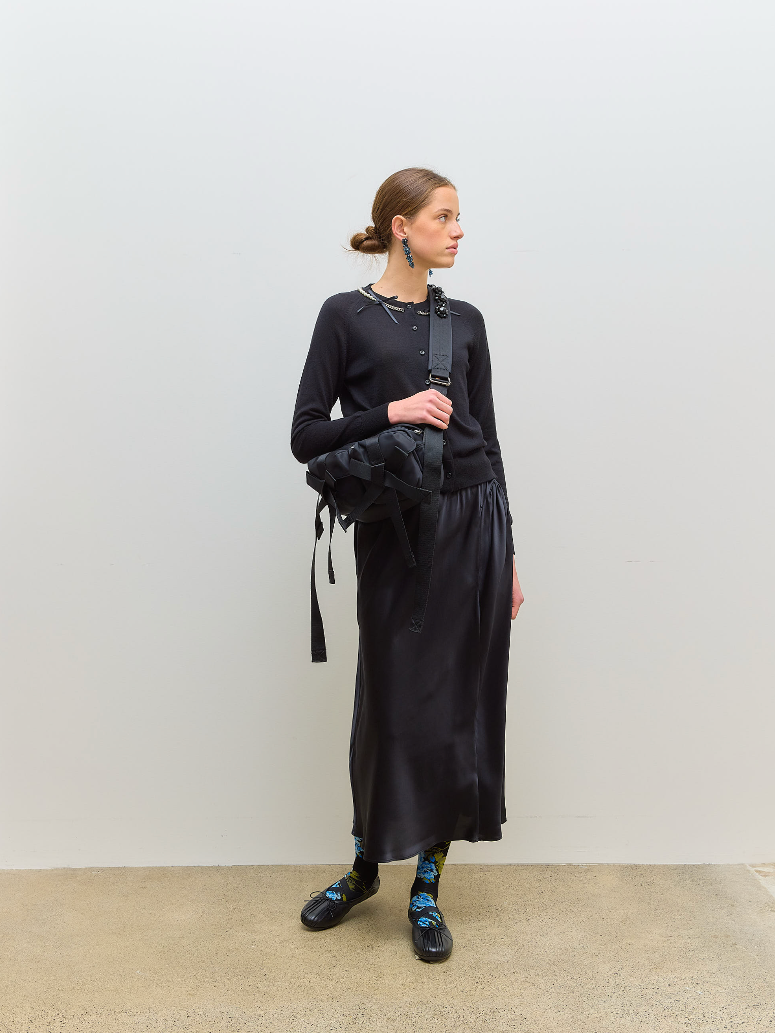 Classic Bow Bag Nylon Black