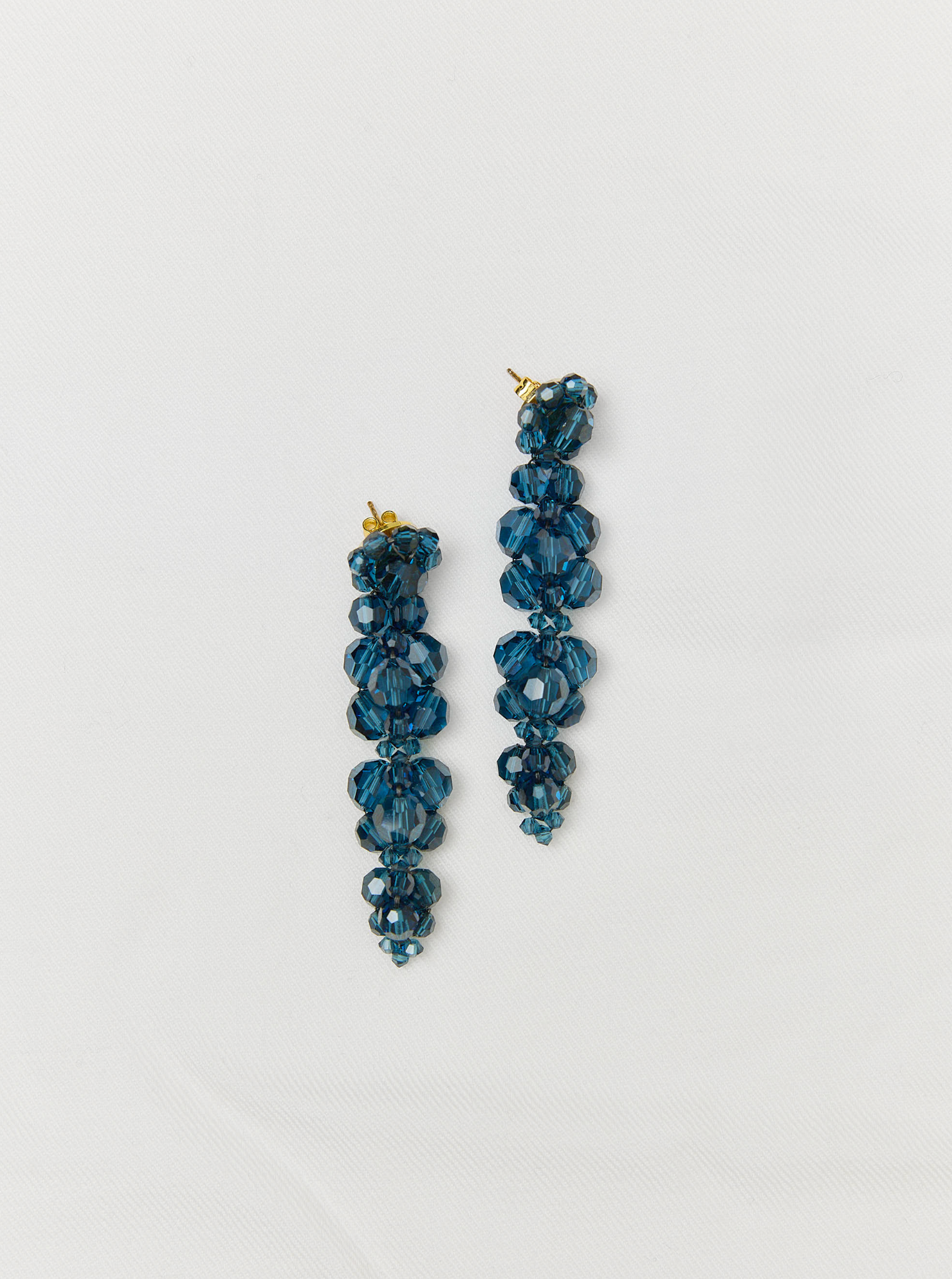 Cluster Drip Earrings Indigo