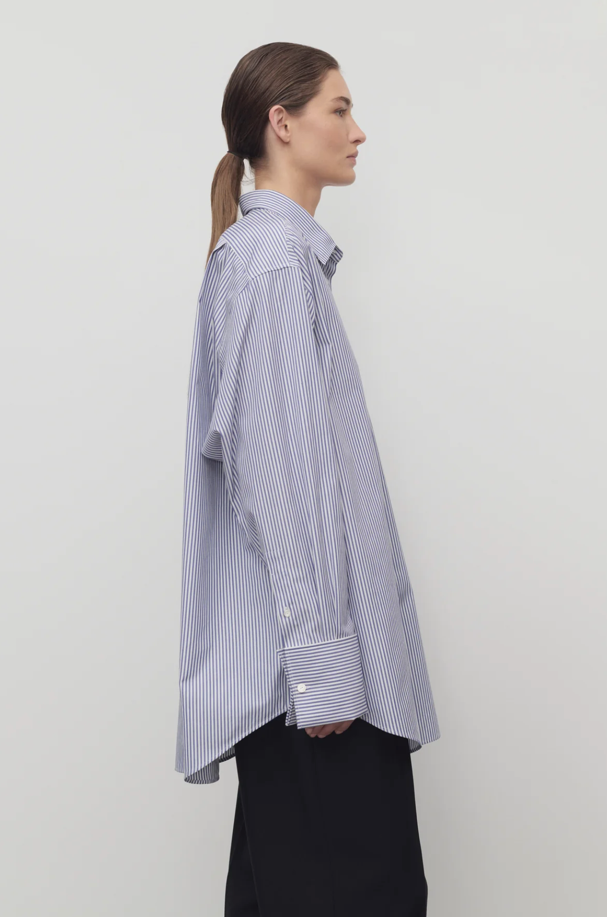 Ment Shirt White Blue