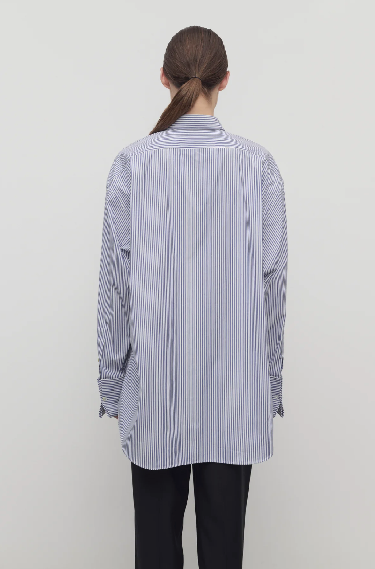 Ment Shirt White Blue