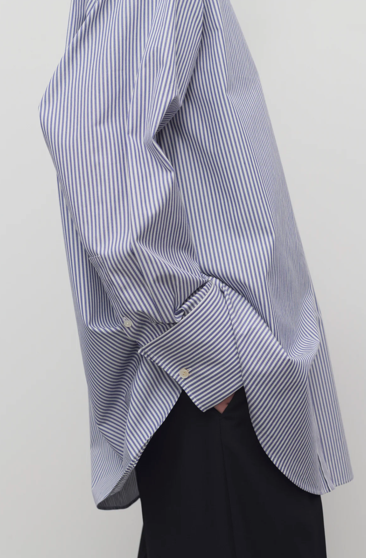 Ment Shirt White Blue