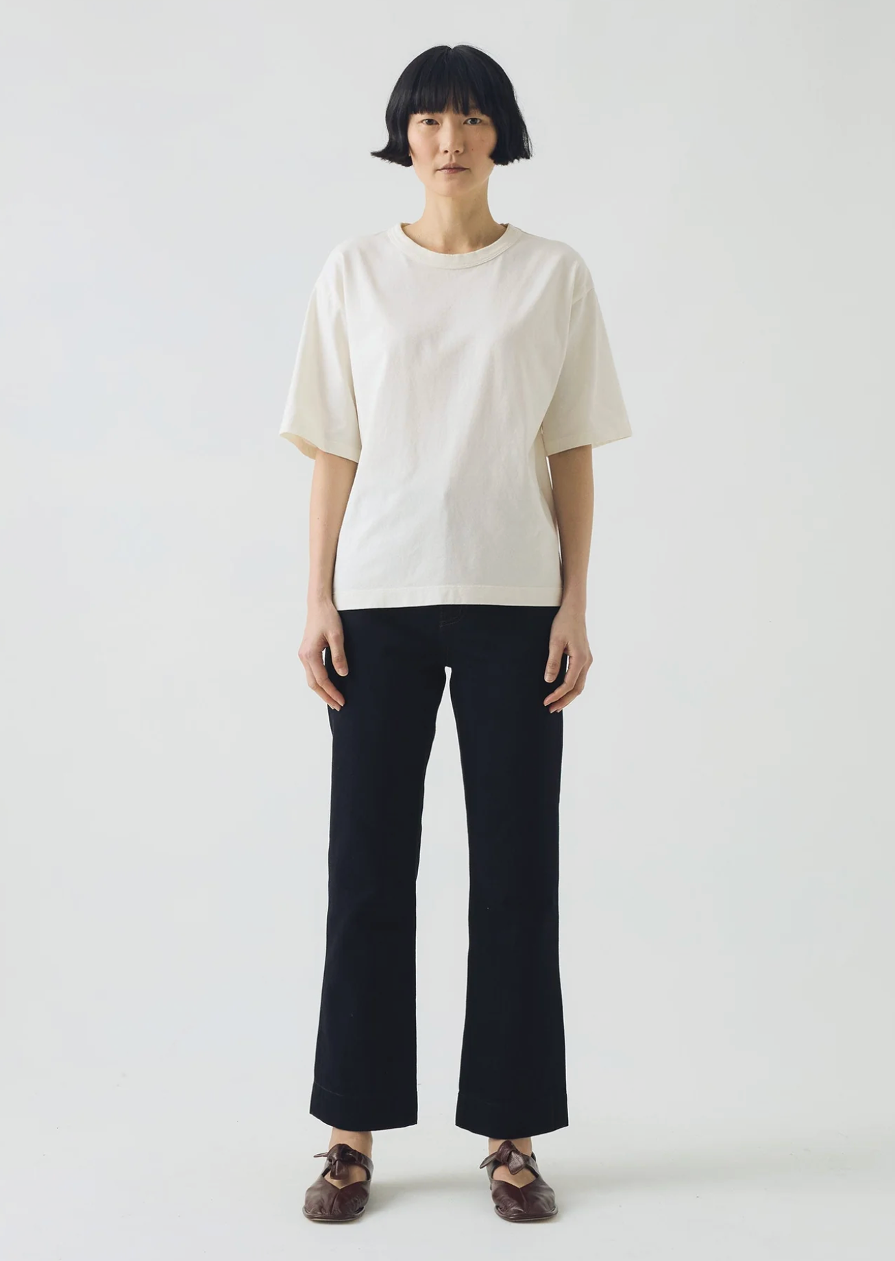 Cotton Short Sleeve Tee Paper White