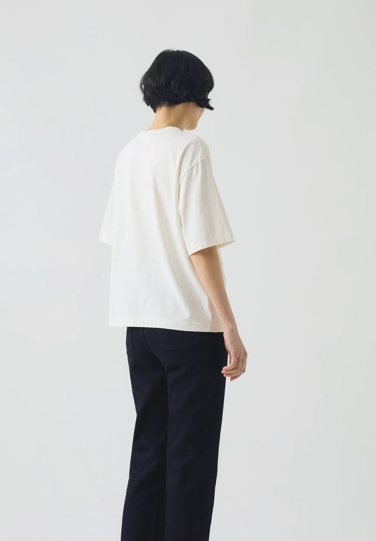 Cotton Short Sleeve Tee Paper White