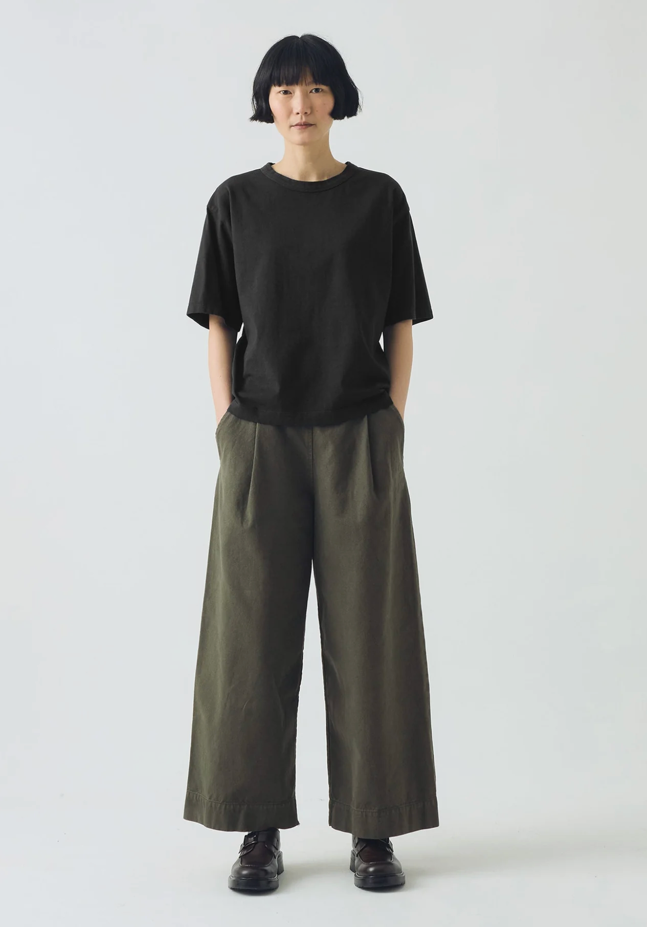 Cotton Short Sleeve Tee Dark Charcoal