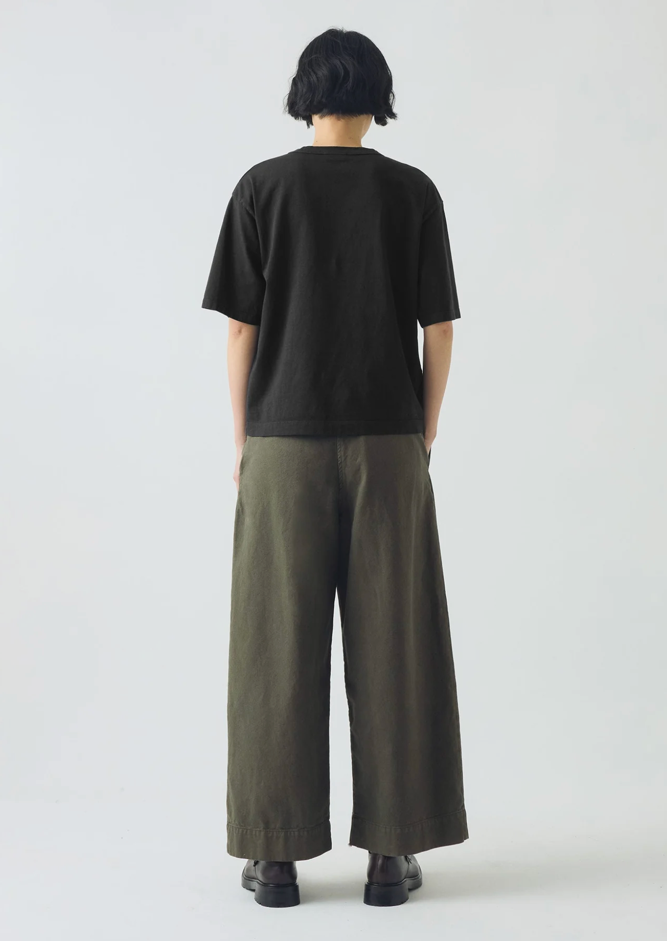 Cotton Short Sleeve Tee Dark Charcoal
