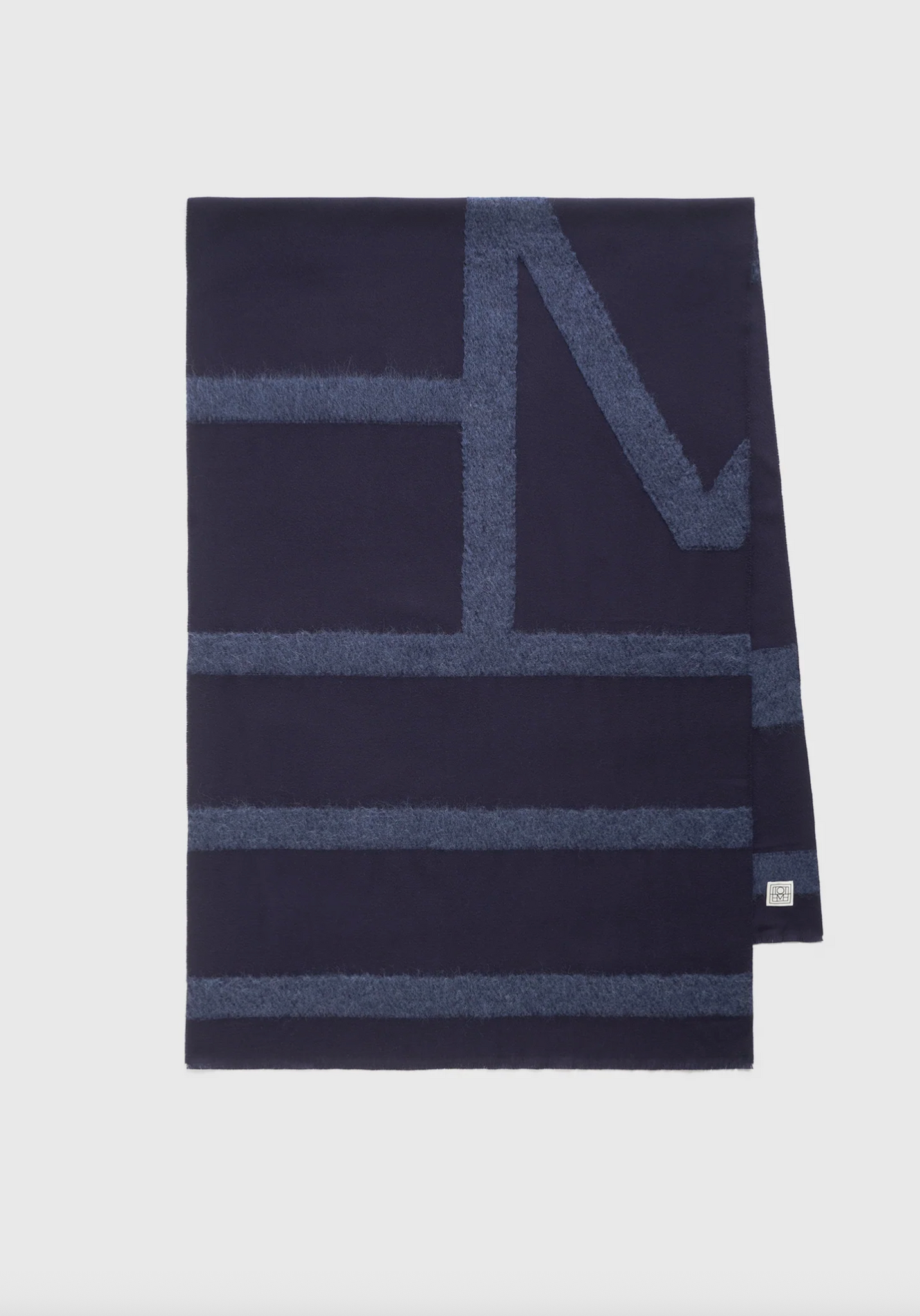 Monogram Twill Scarf Navy