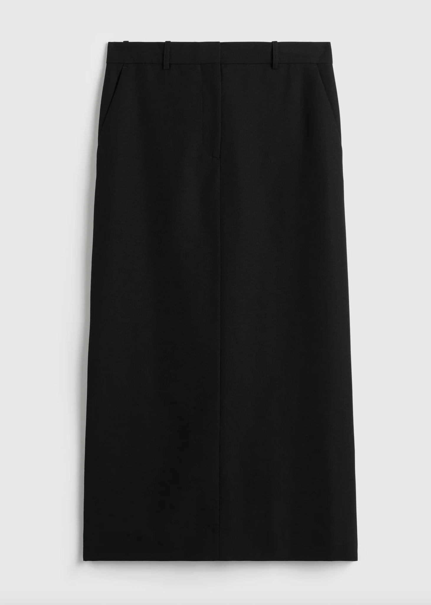 Low Waist Straight Skirt Black