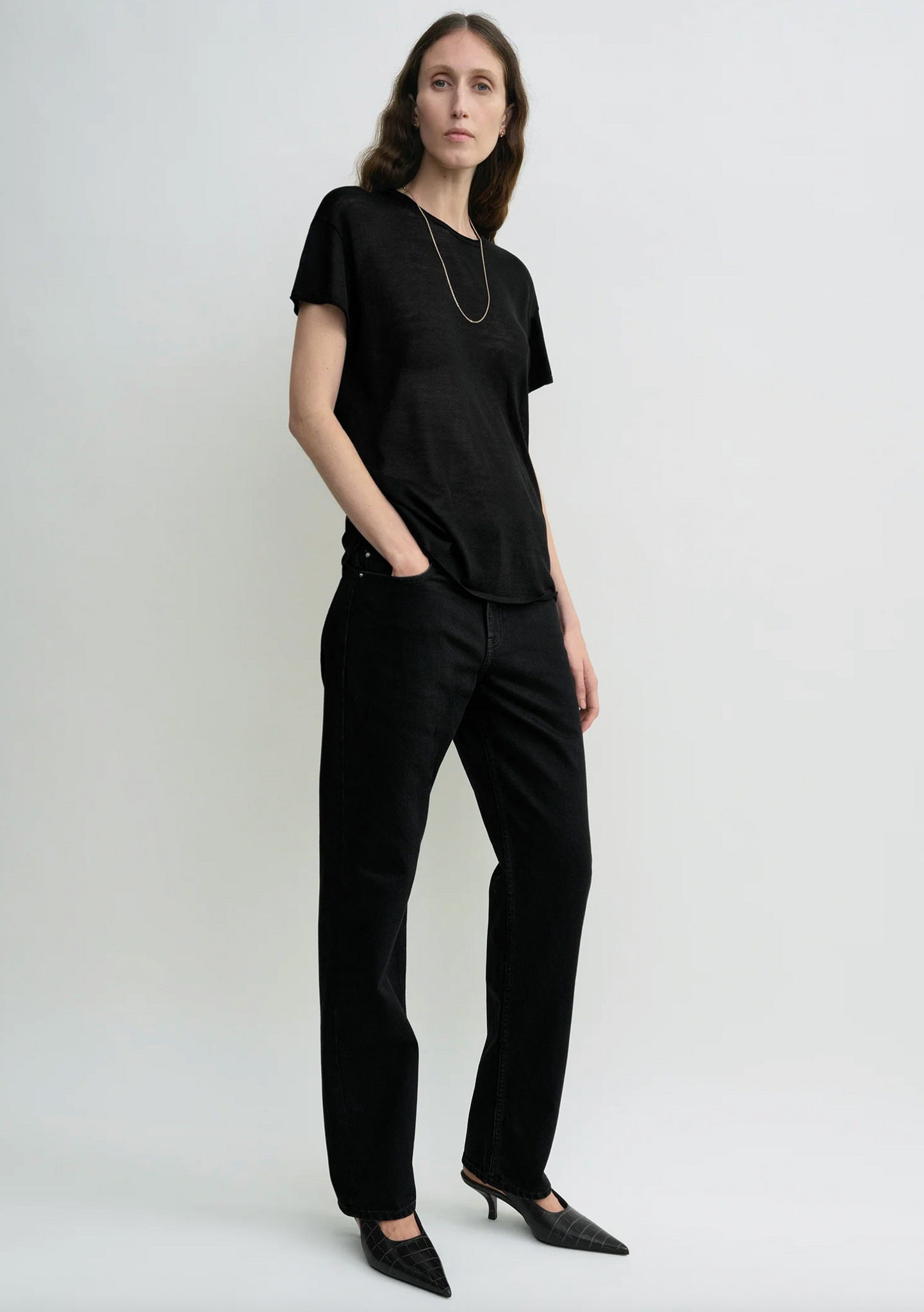 Silk Tee Black