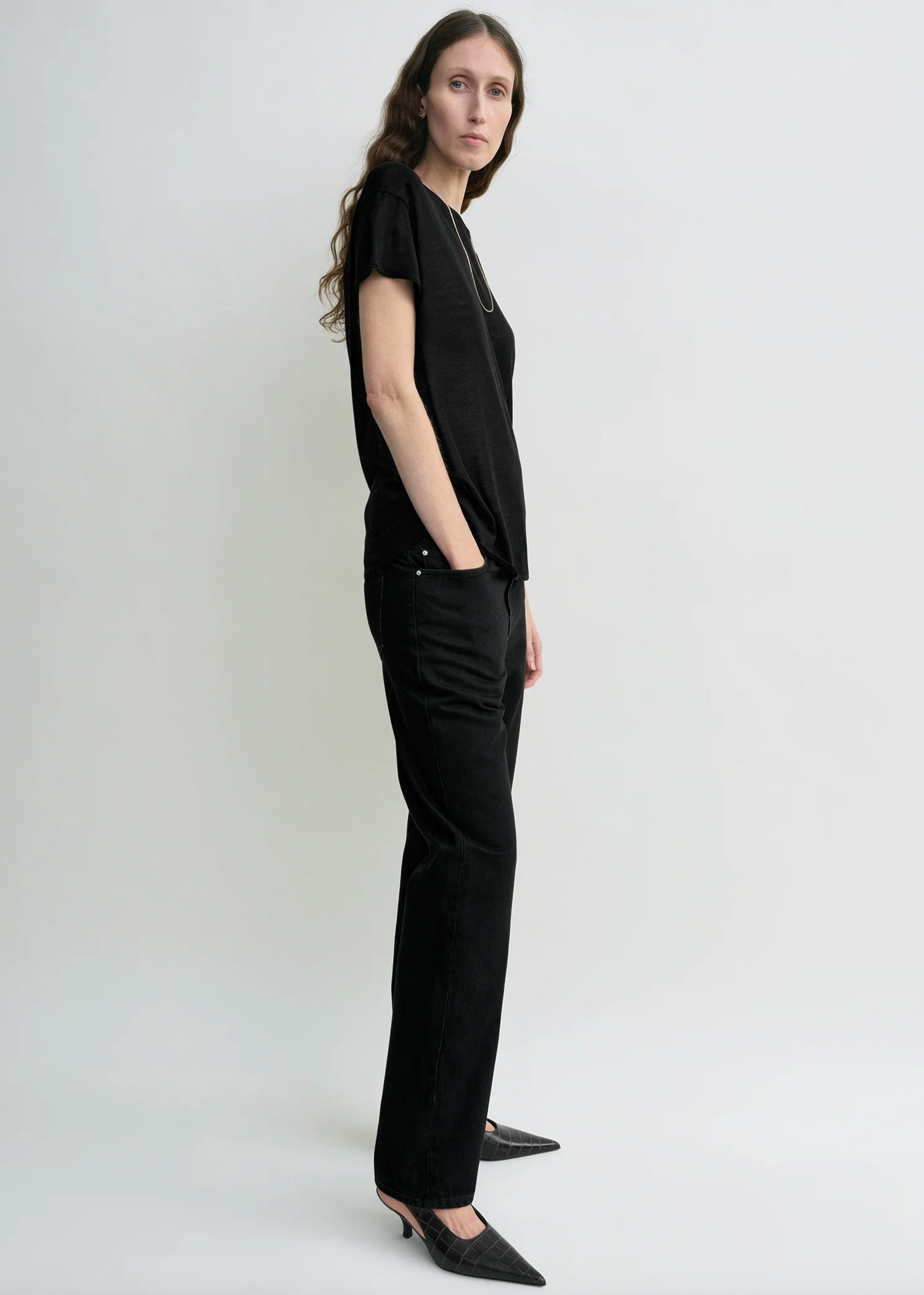 Silk Tee Black