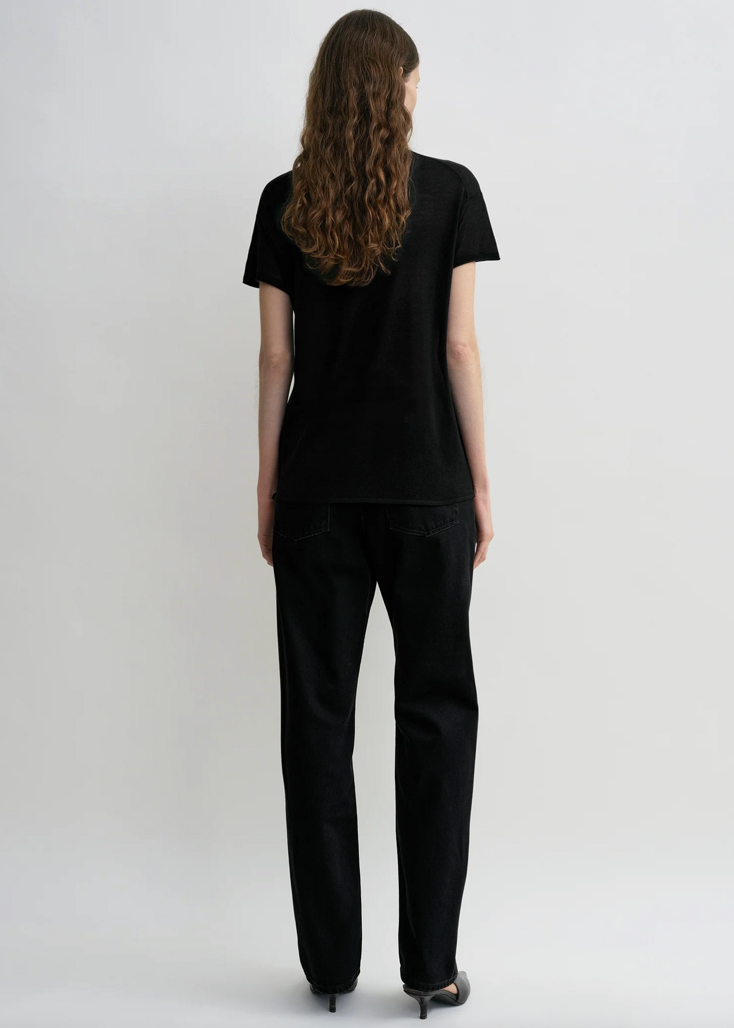 Silk Tee Black