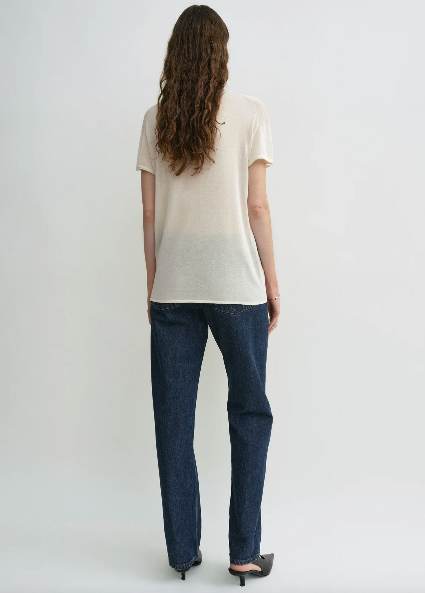 Silk Tee Ecru