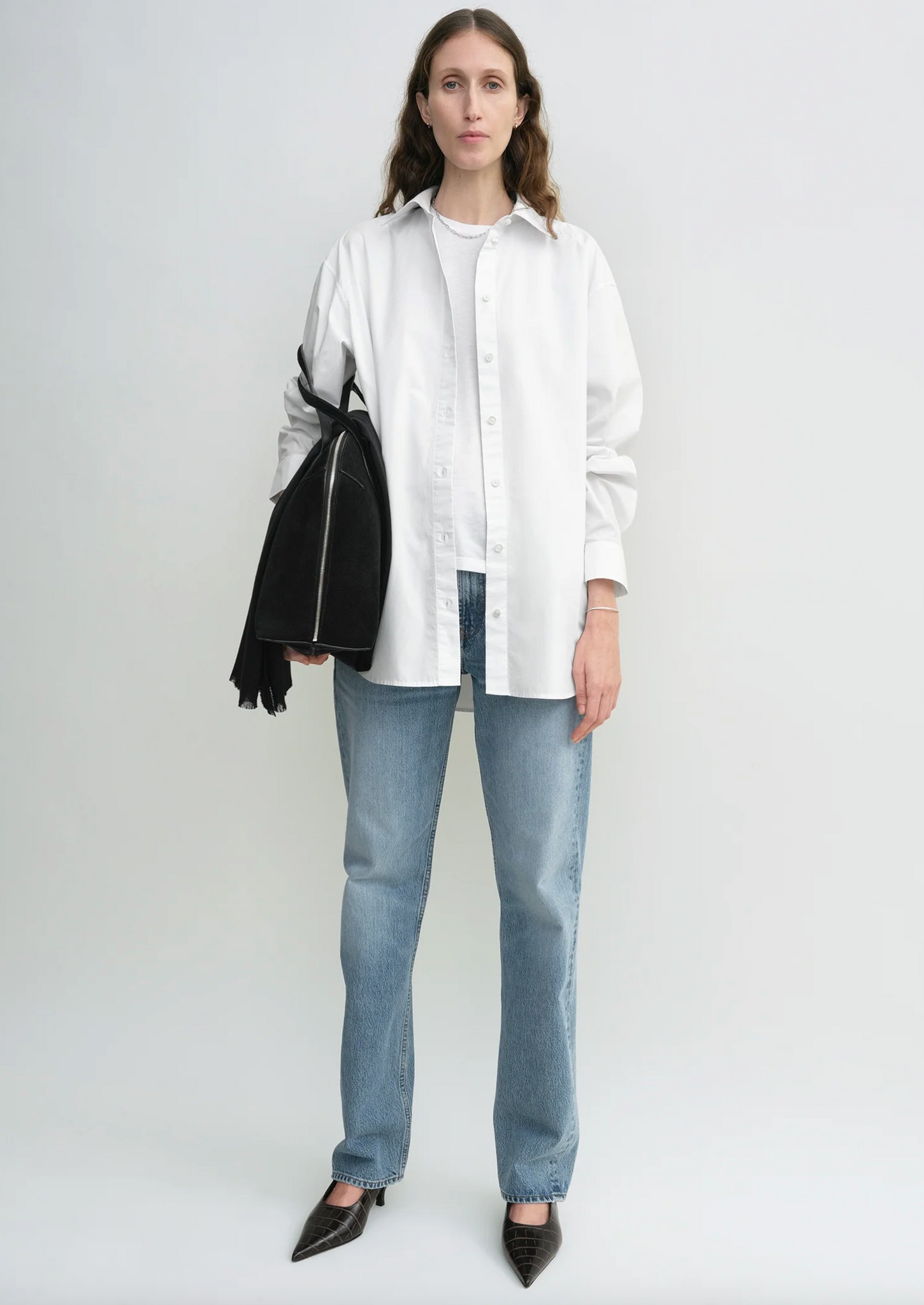 Classic Tumbled Shirt White