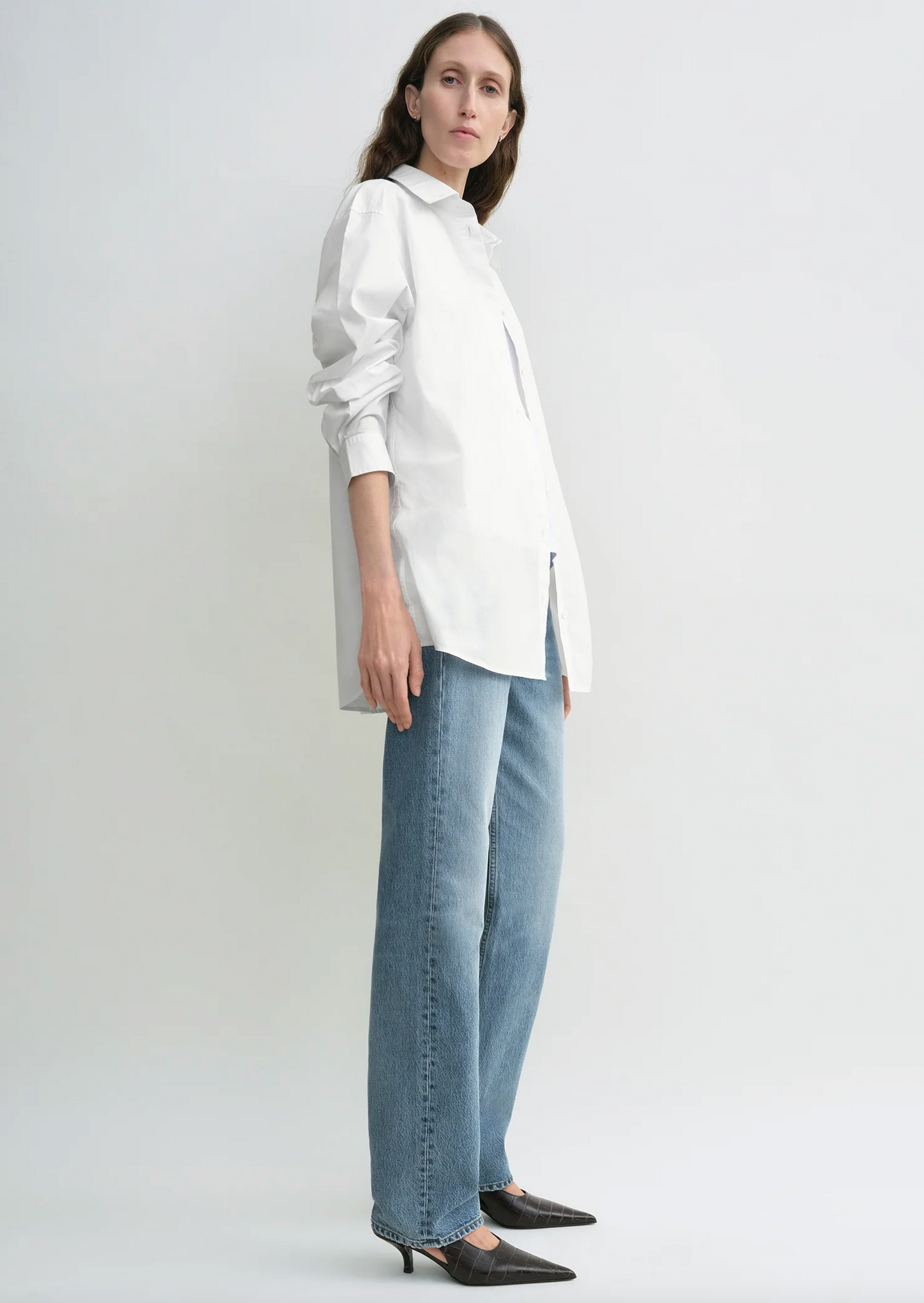 Classic Tumbled Shirt White