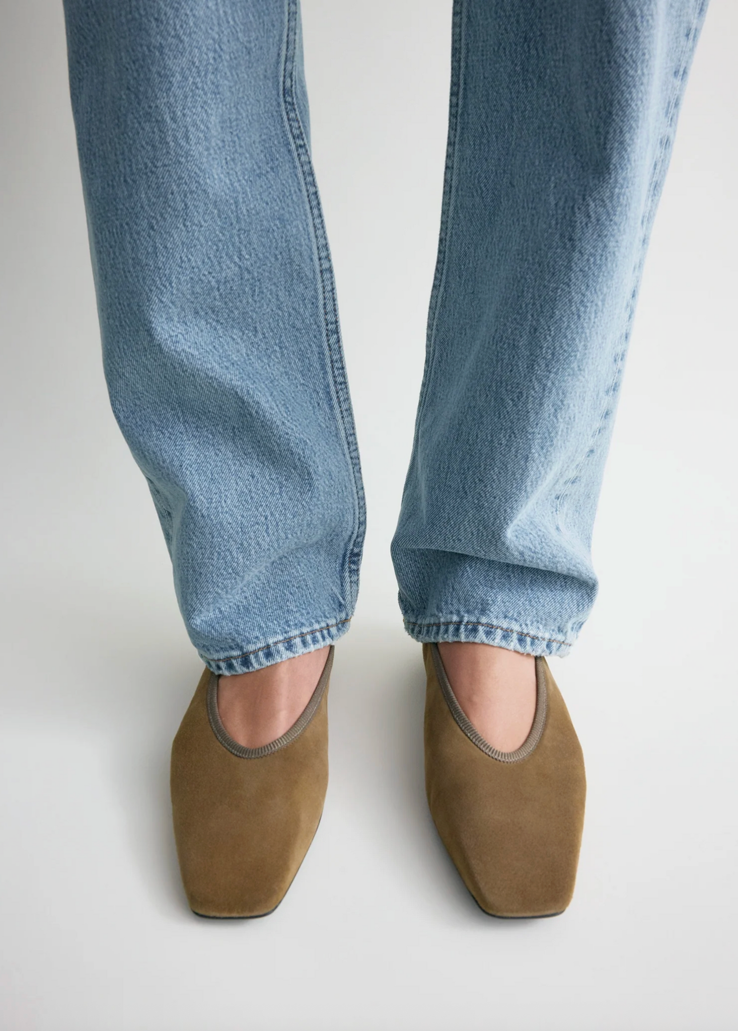Minimalist Suede Ballerinas Hazel