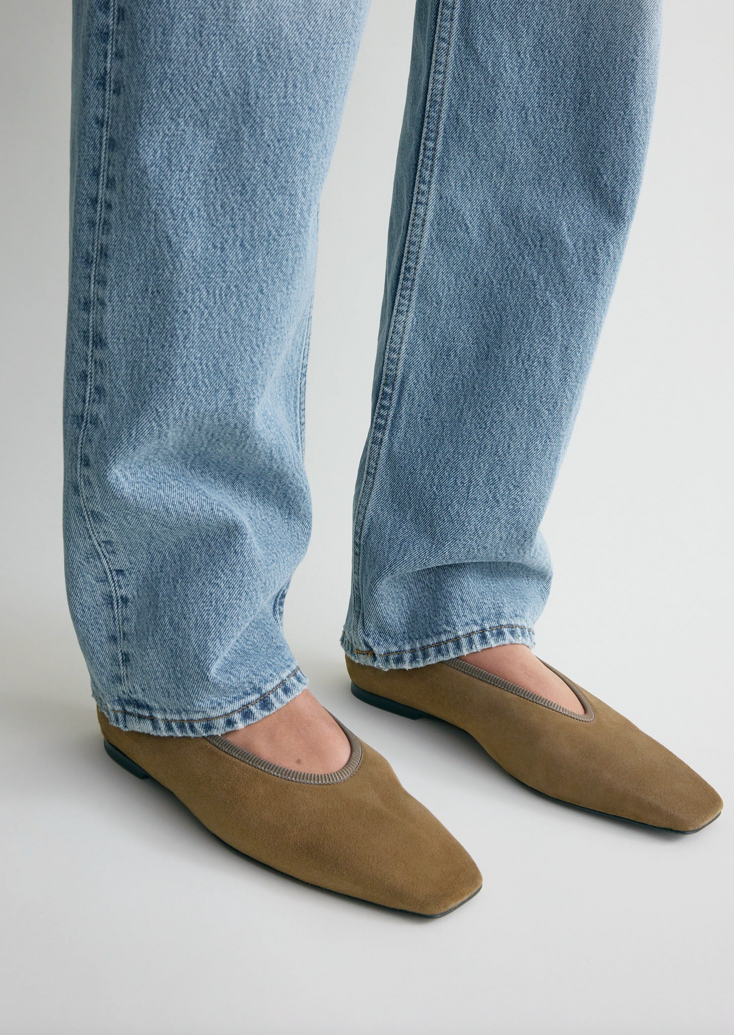 Minimalist Suede Ballerinas Hazel