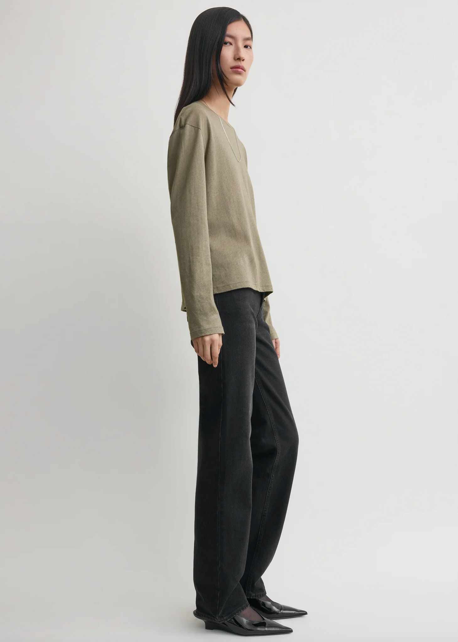 Classic Long Sleeve Tee Taupe