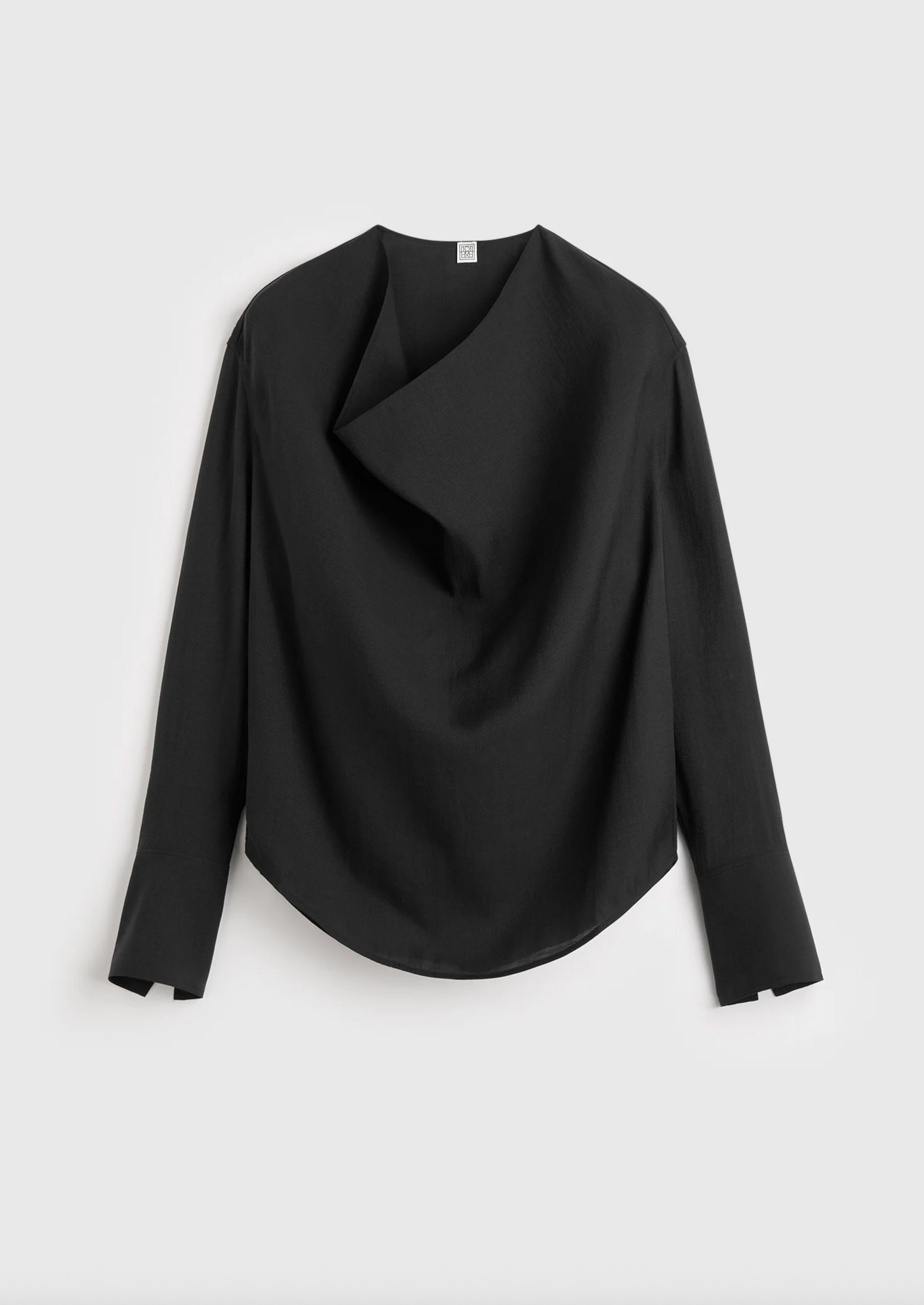 Cowl Blouse Black