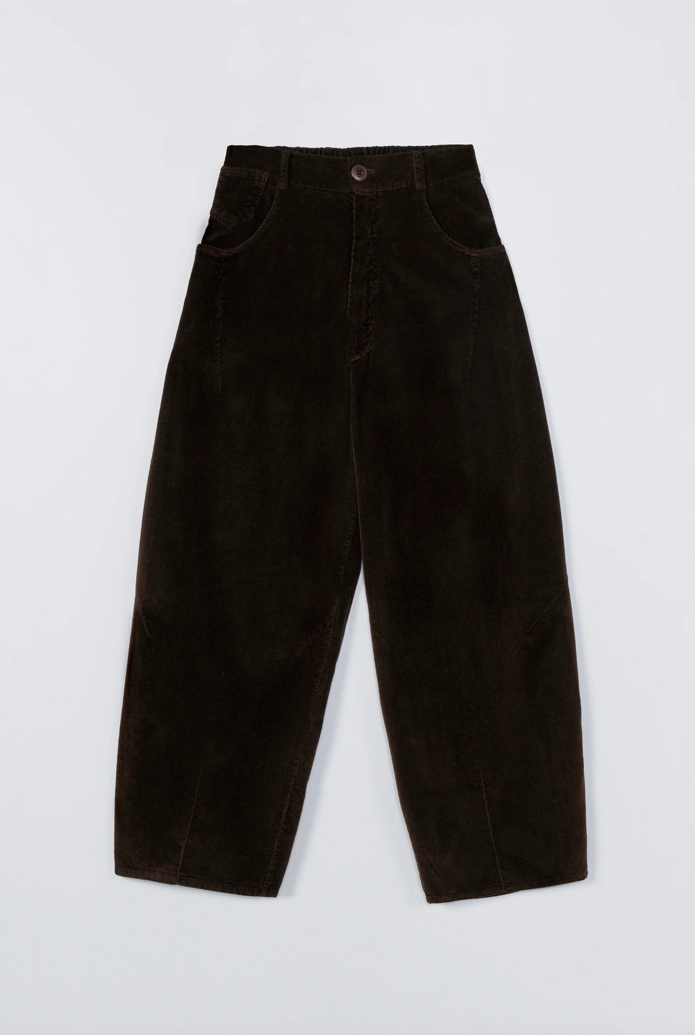 Cord Baggy Pants Brown