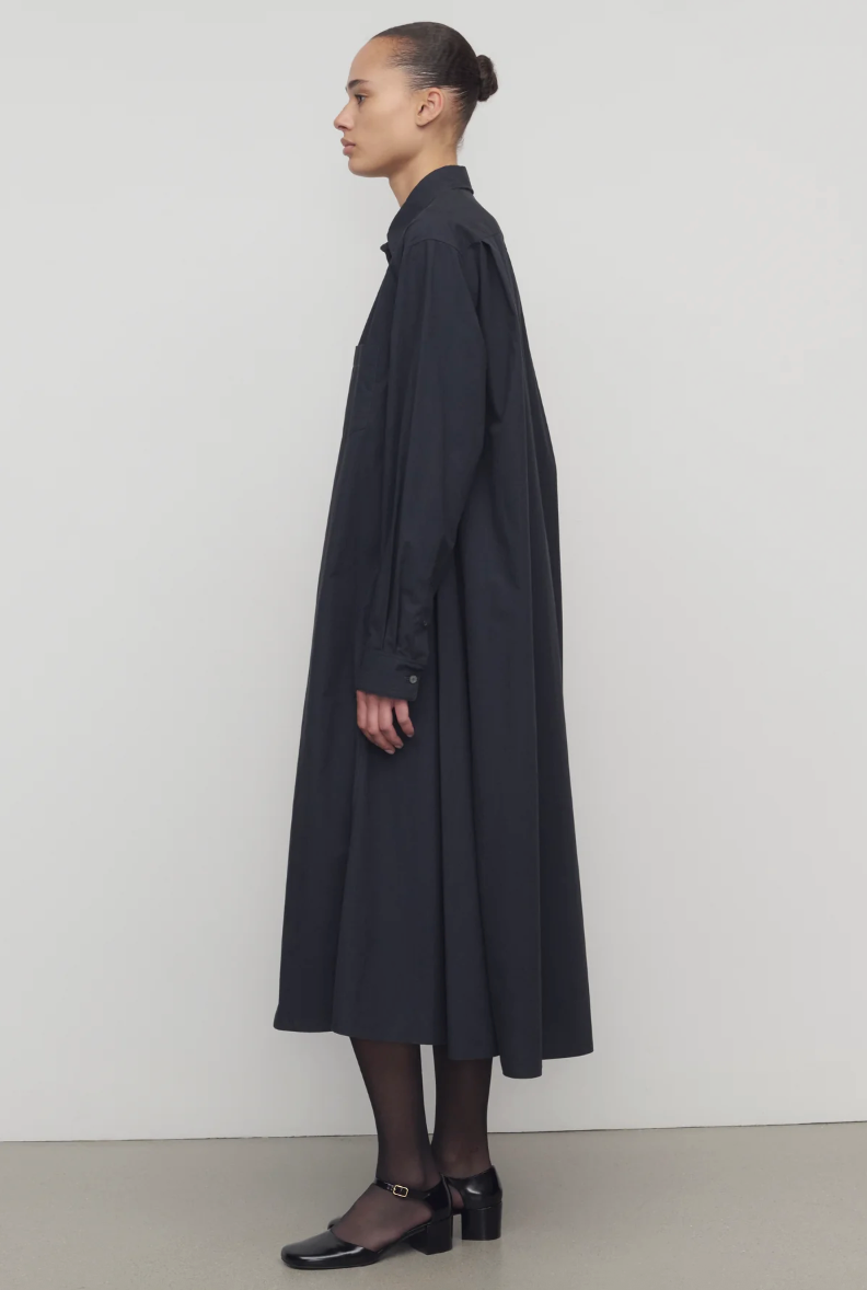 Zeph Dress Cotton Dark Navy