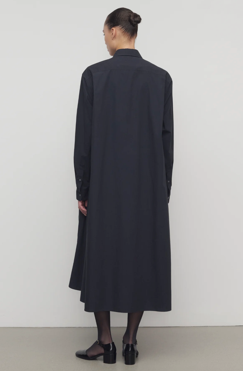 Zeph Dress Cotton Dark Navy