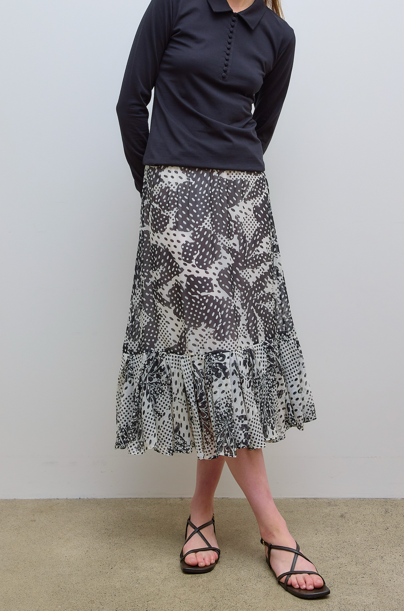 Spritty Skirt  Ecru