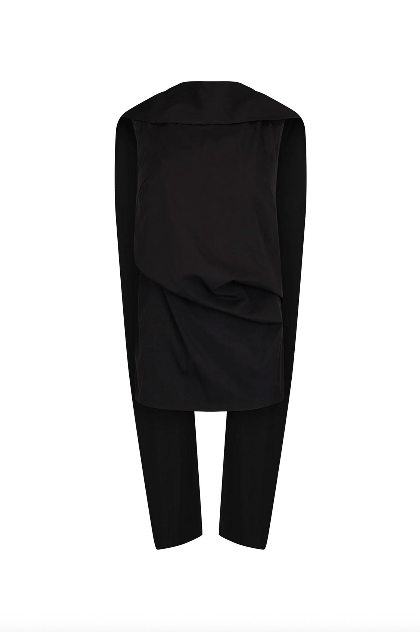 Laro Top Black Tech Taffeta