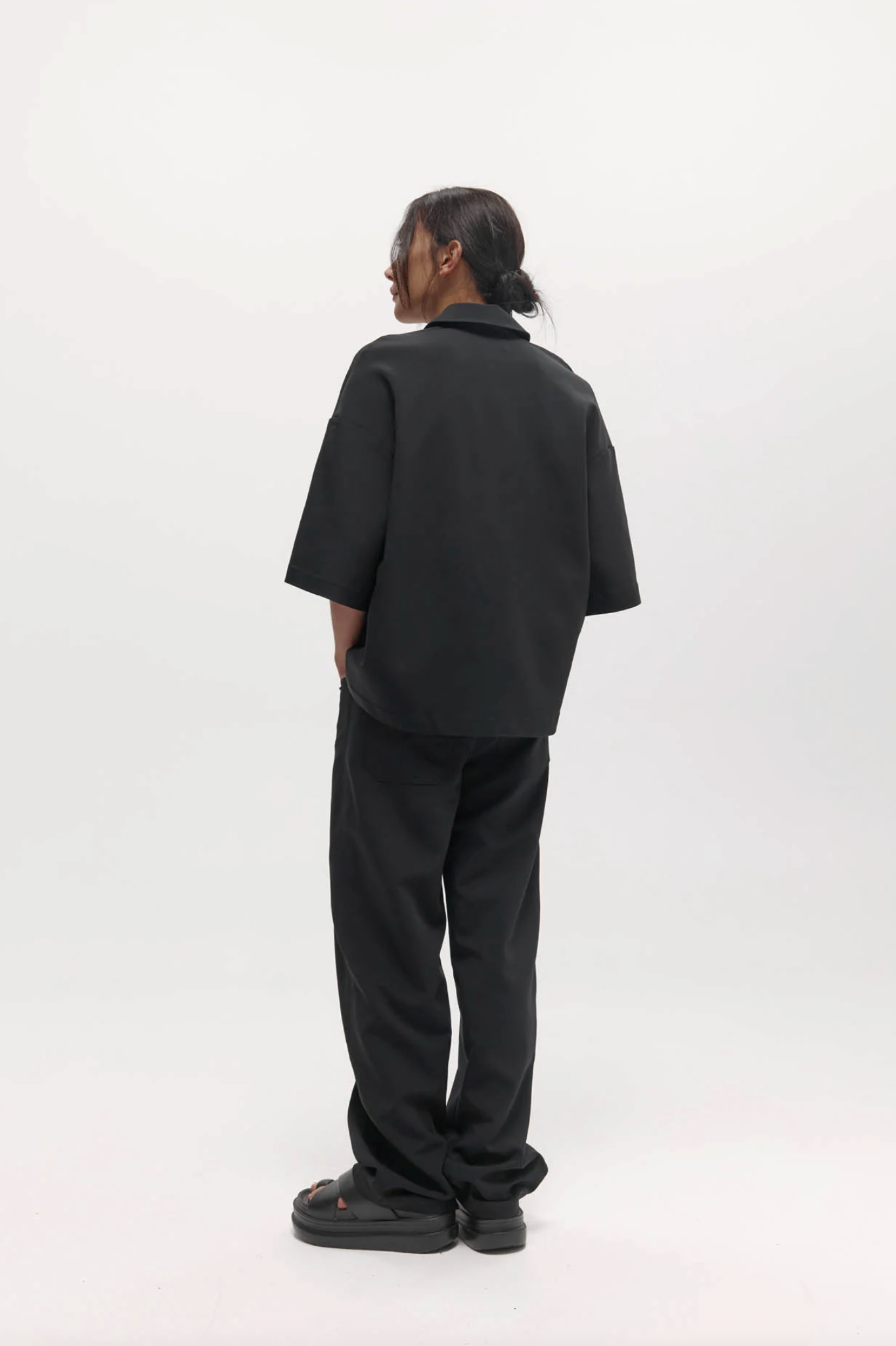 Short Sleeve Orwell Polo Black Sorona