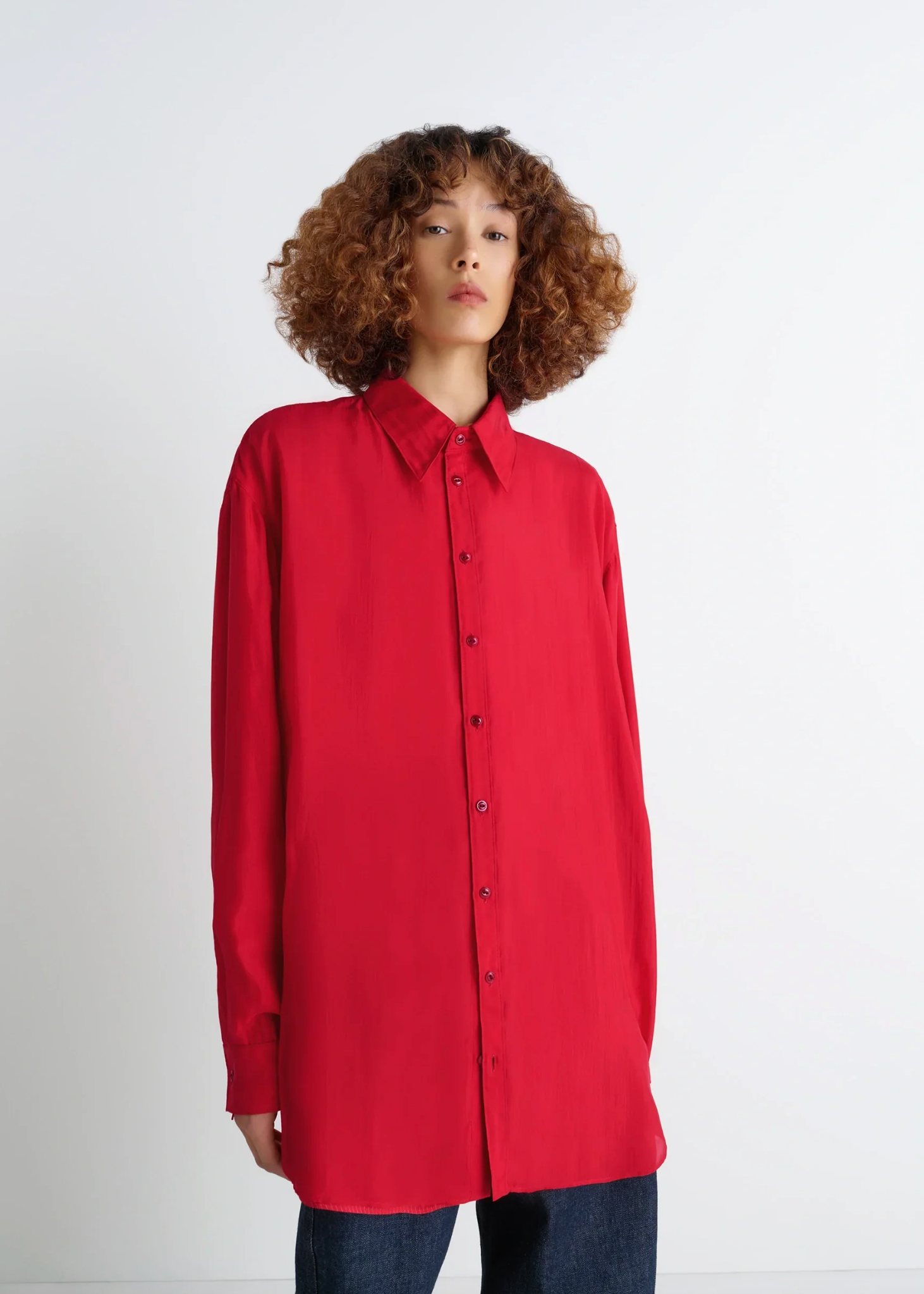 Flowing Shirt Scarlett Red