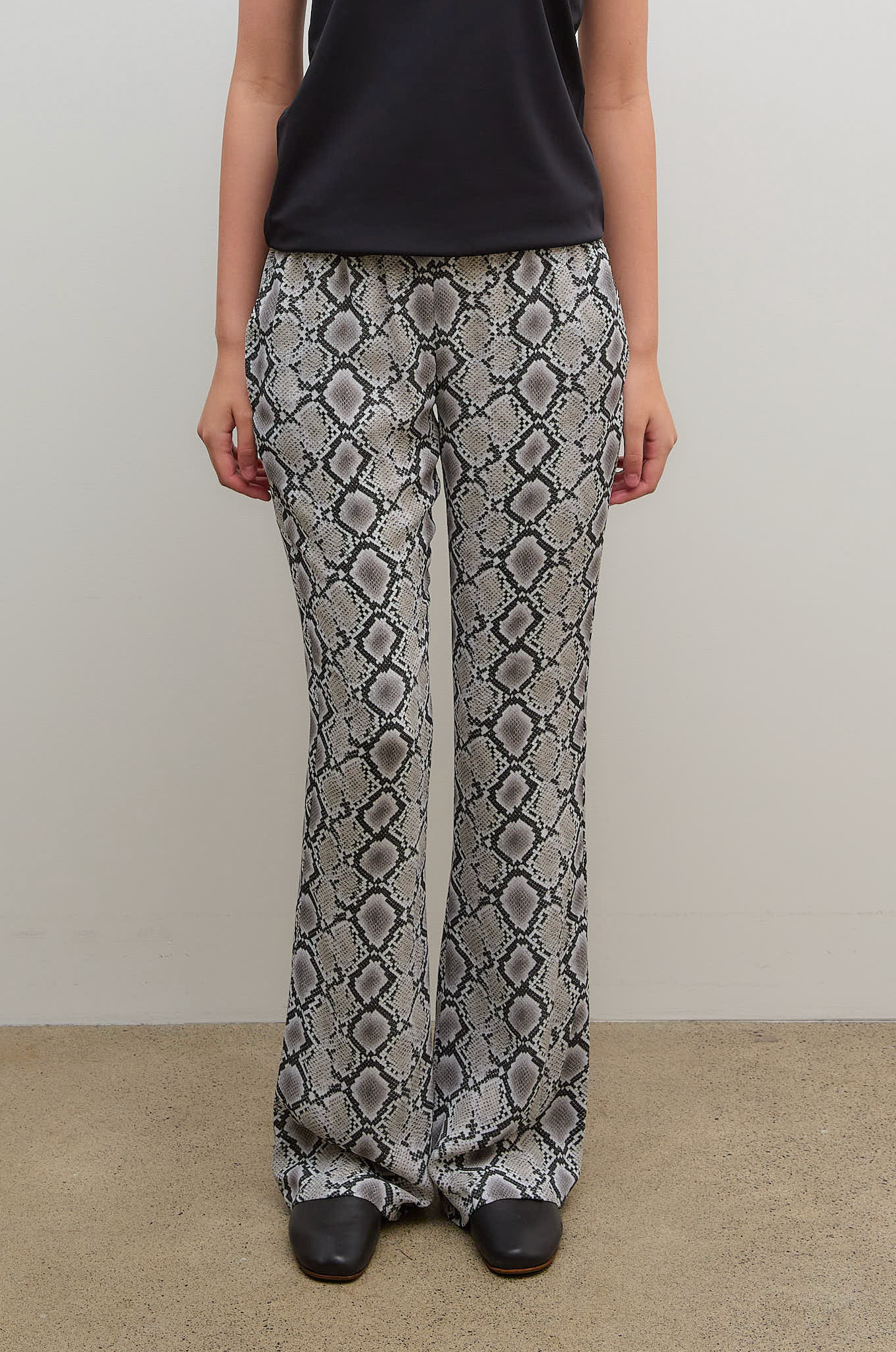 Printed Pants Cady Beige Black