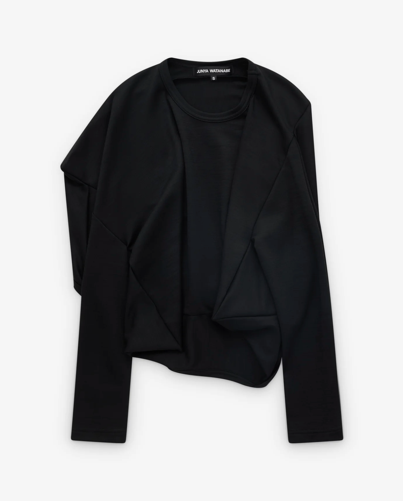 Angular Long Sleeve T-Shirt Black