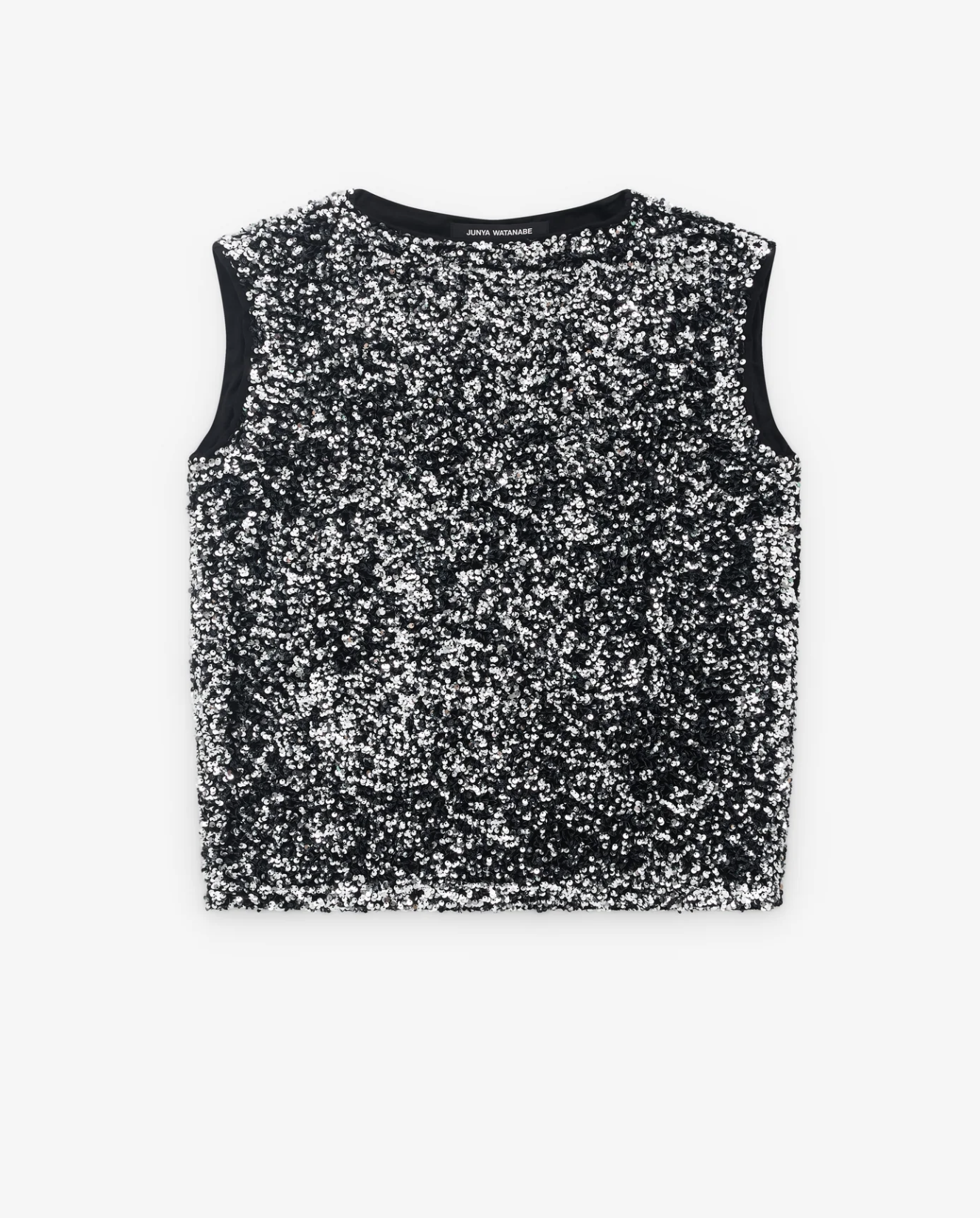Sequin Blouse Black Silver