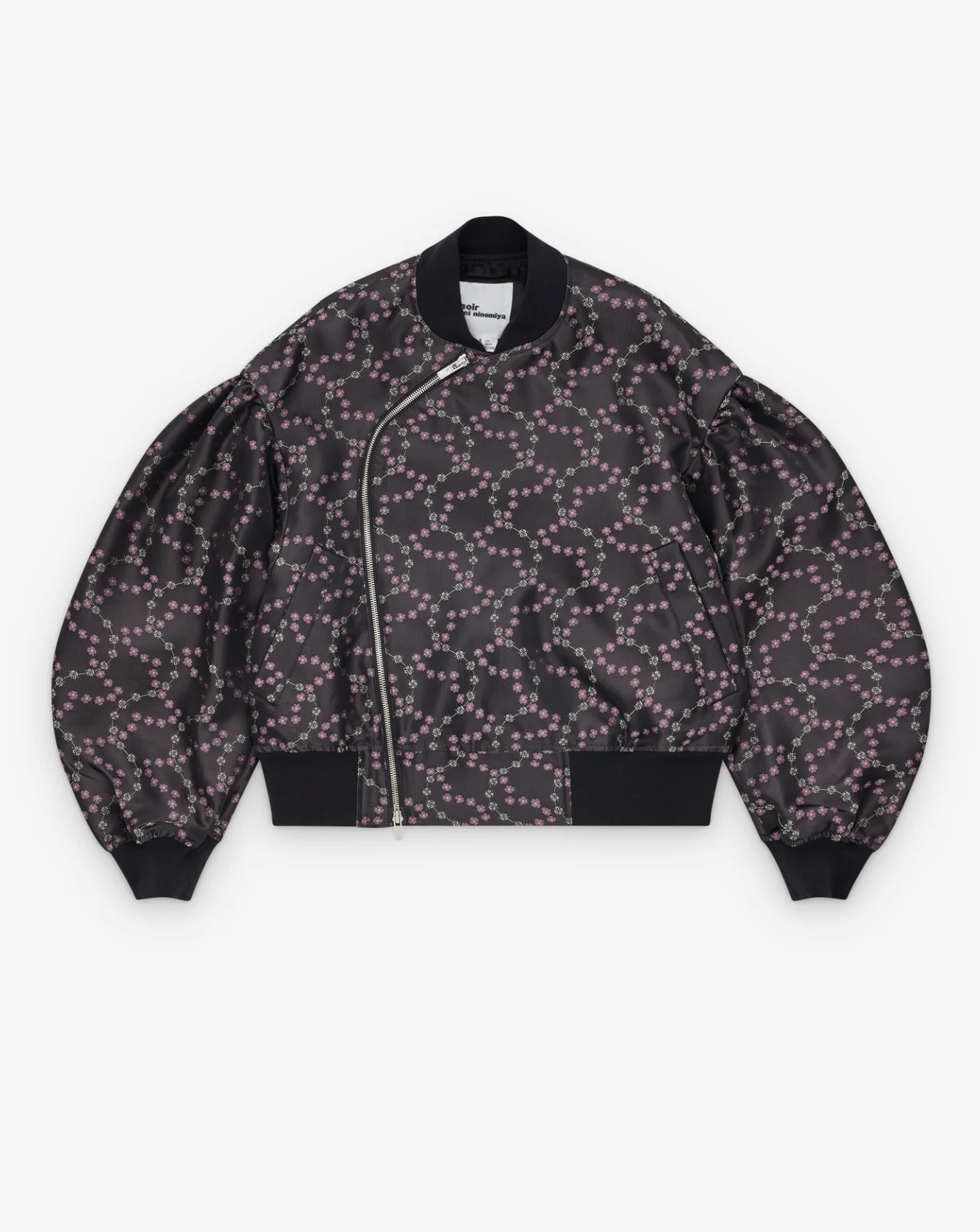 Floral Blouson Black