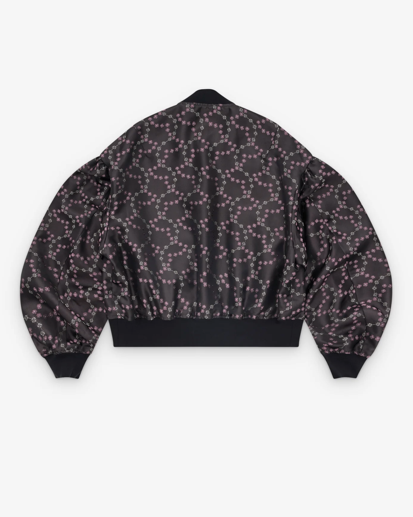 Floral Blouson Black