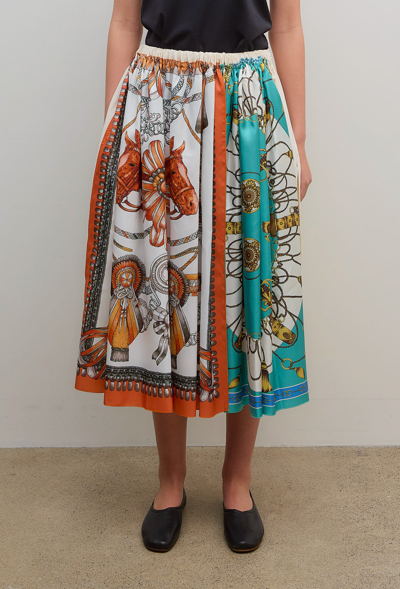 Scarf Skirt Pattern Teal