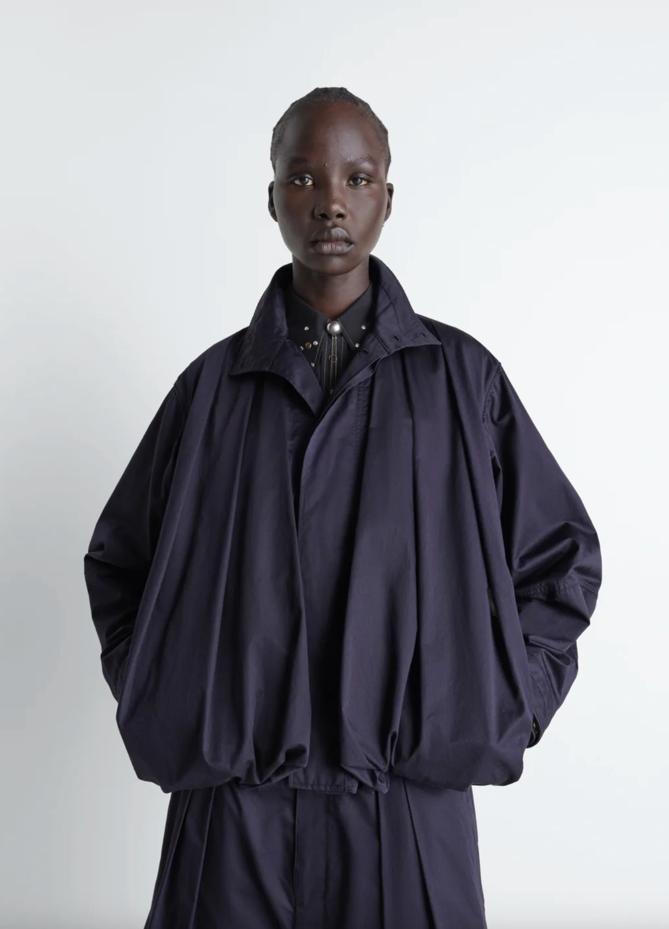 Lemaire Soft Pleated Blouson Ink Blue – Scotties Boutique