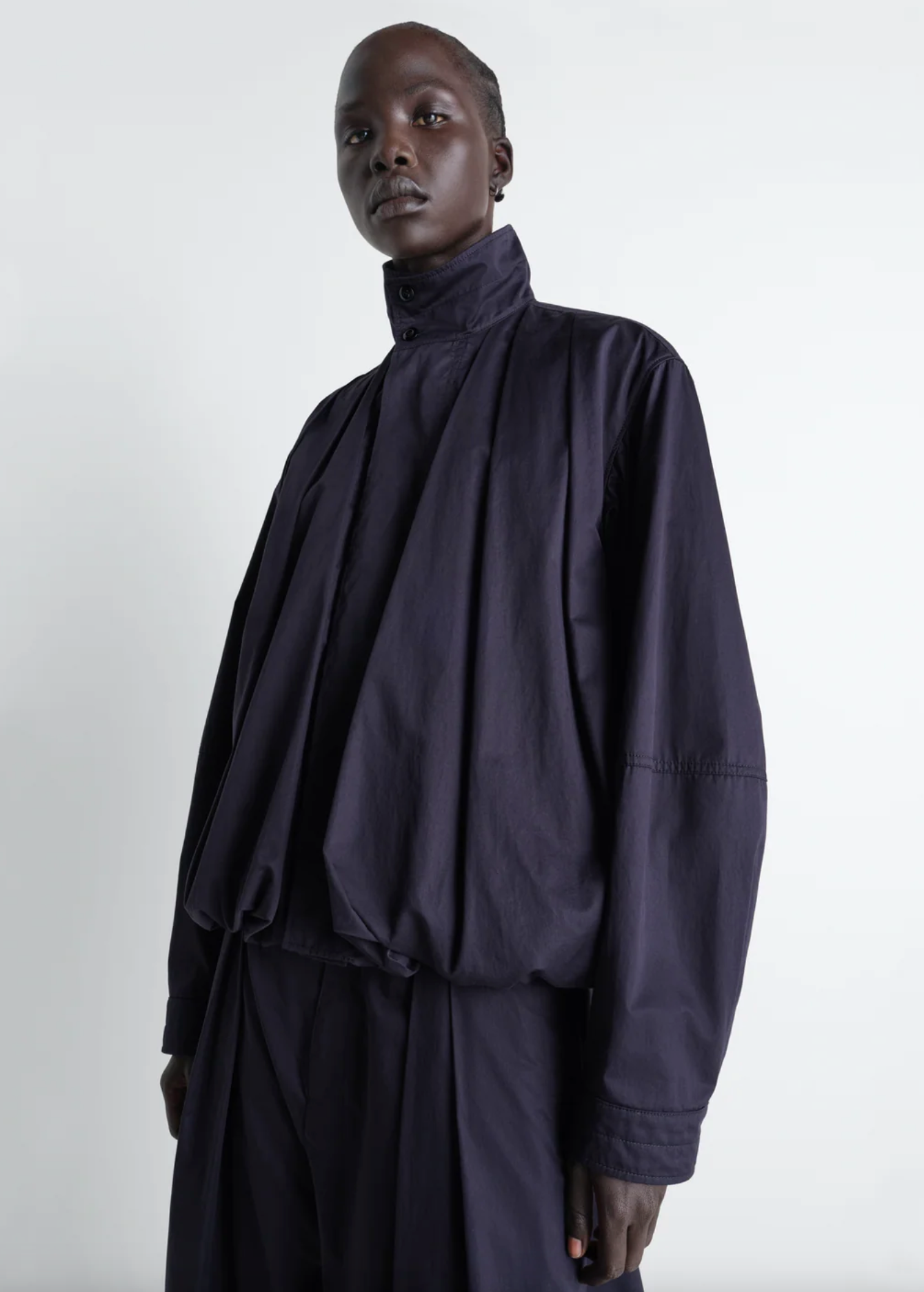 Lemaire Soft Pleated Blouson Ink Blue – Scotties Boutique