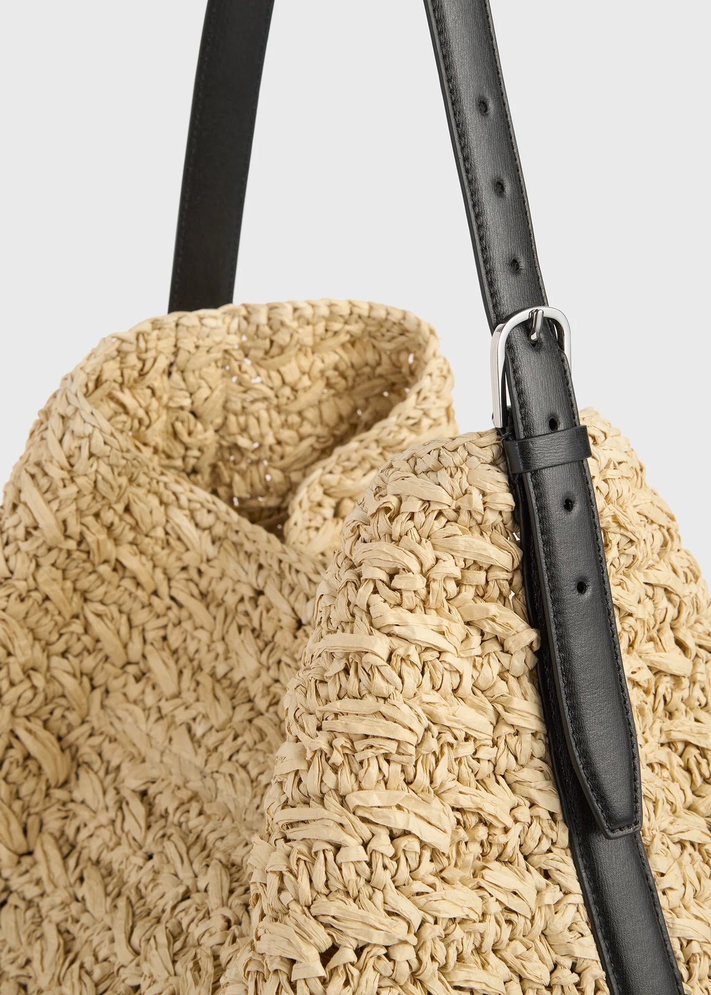 Belted Raffia Tote Natural – Scotties Boutique
