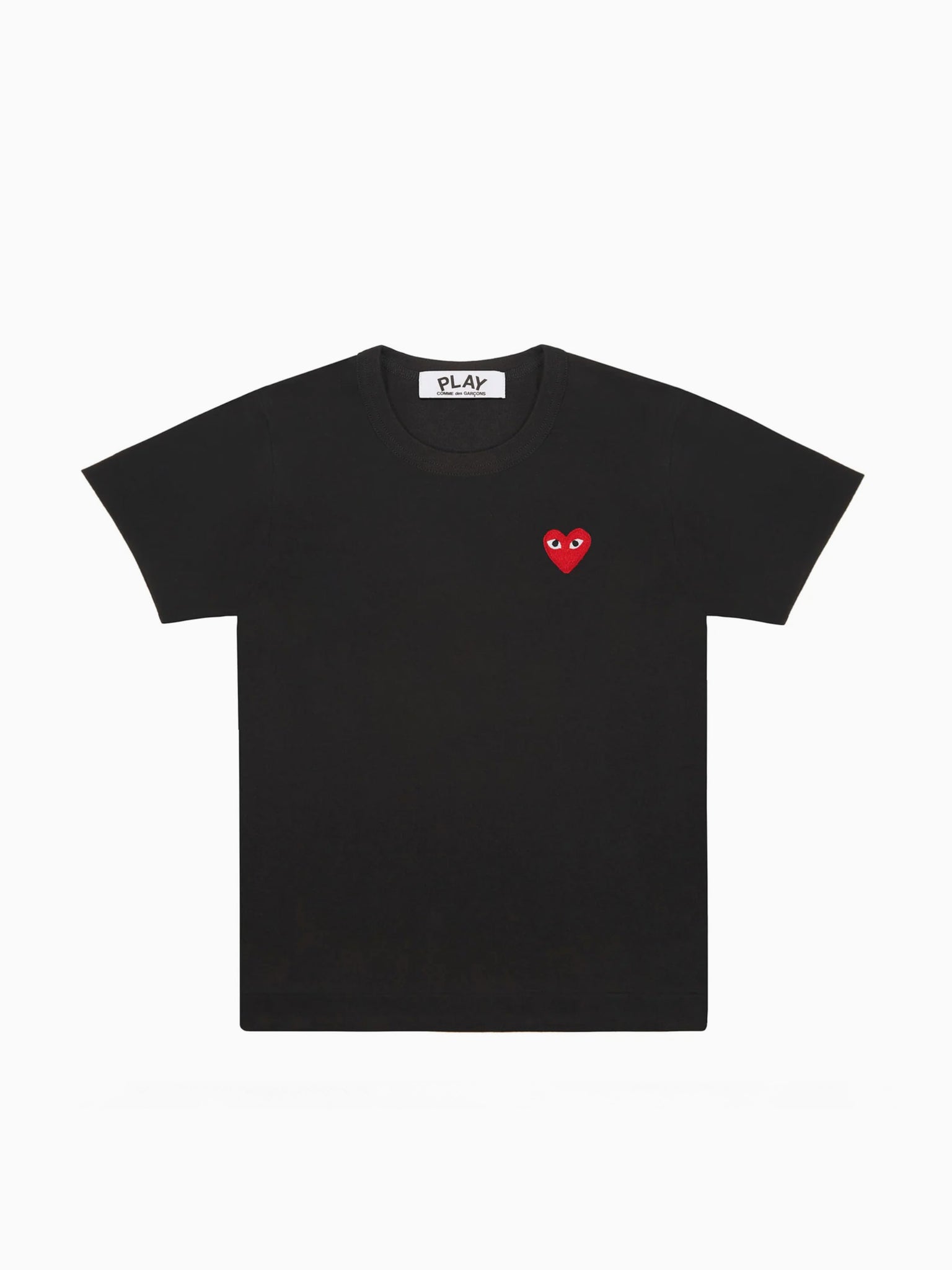 Men's Fit T-Shirt Black with Red Heart