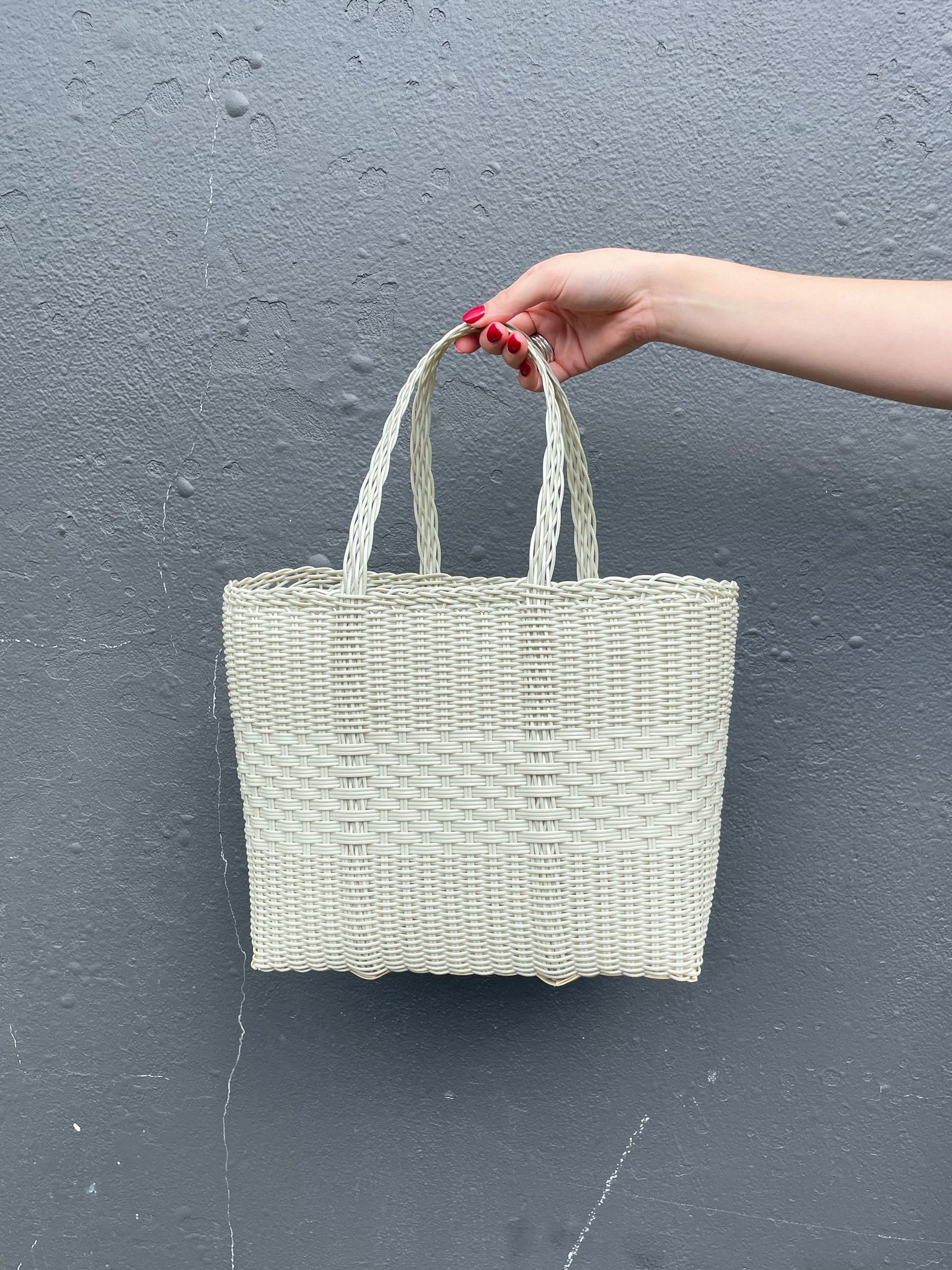 Lace Basic Small Tote Bag Palm