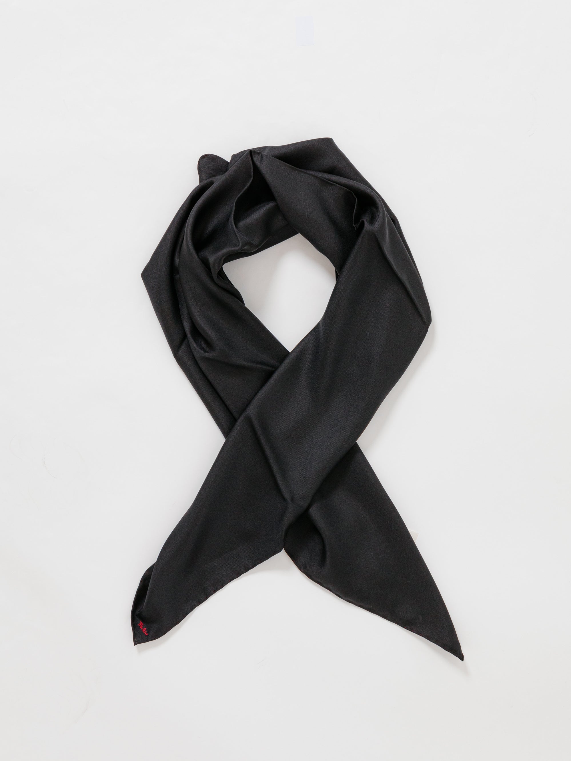 Silvia Silk Twill Foulard Black Scotties Boutique